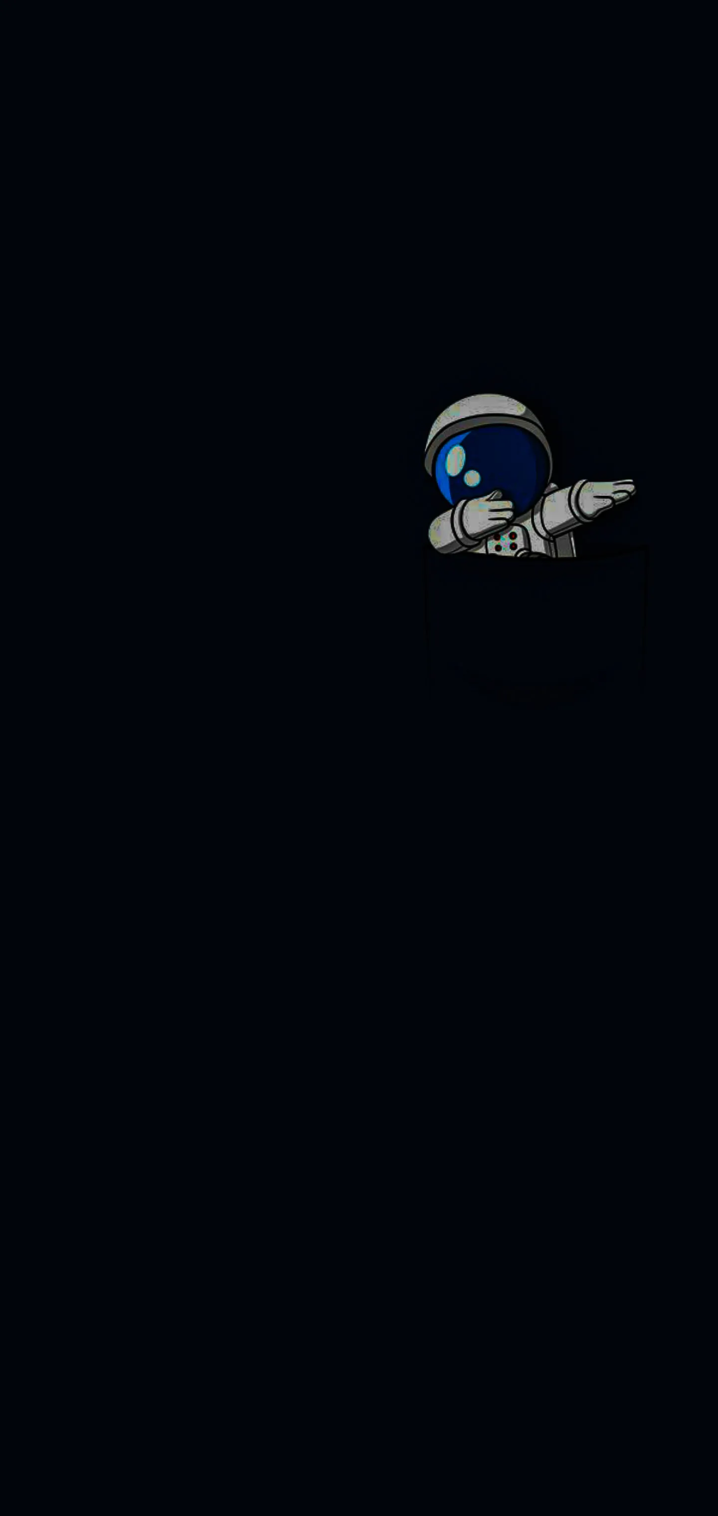 Tiny Astronaut Floating in the Vast Universe Wallpaper