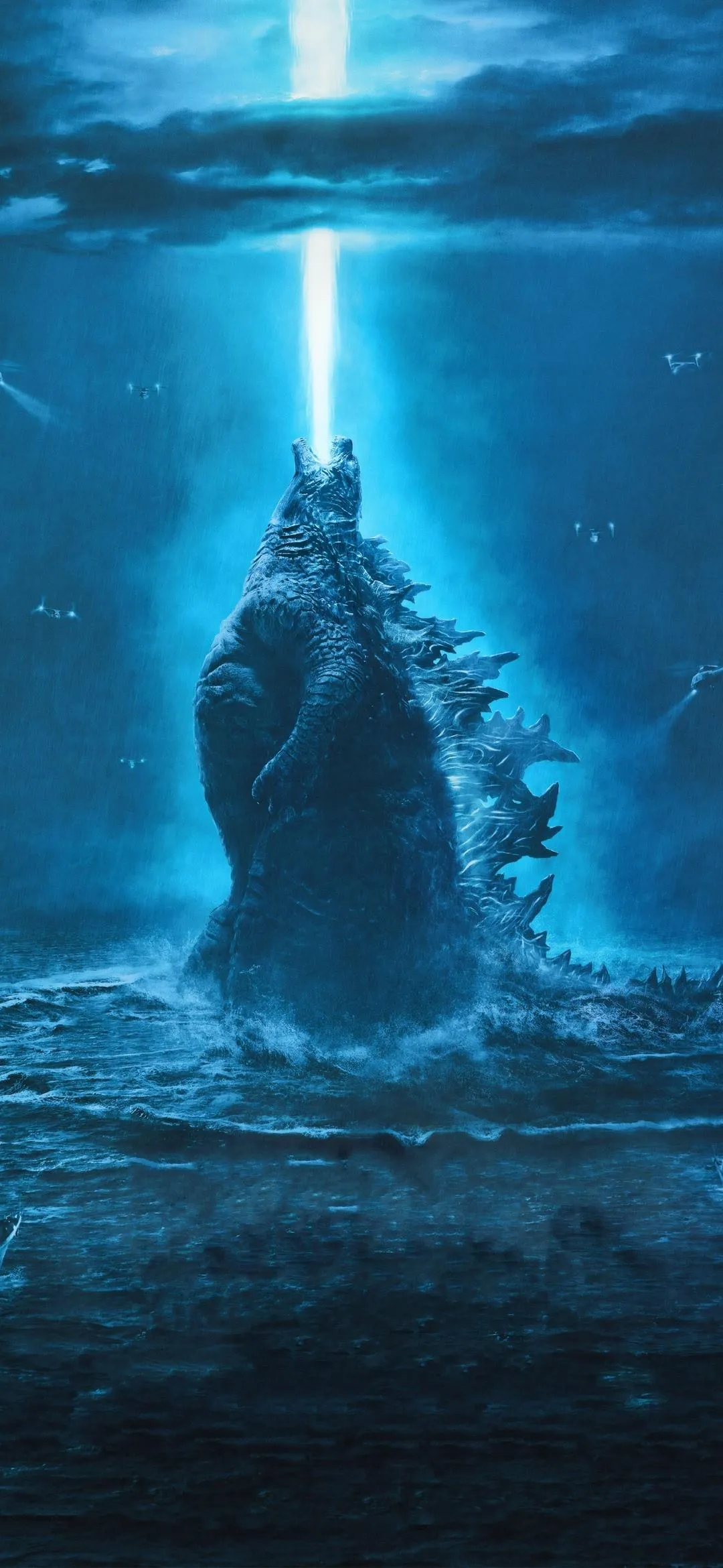 Titanic Sea Beast Unleashing a Towering Beam of Power