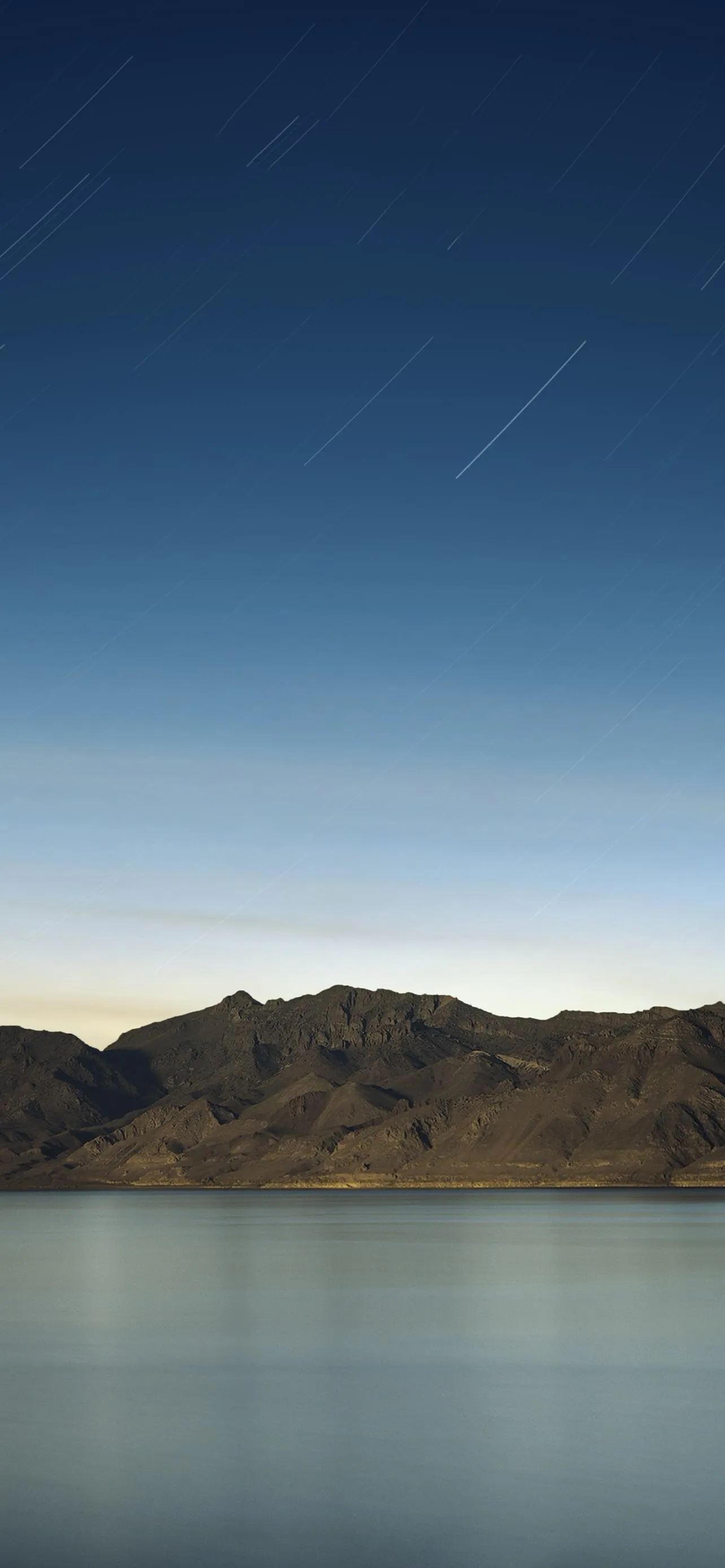 Tranquil Lake Under Starry Night Sky Mobile Wallpaper