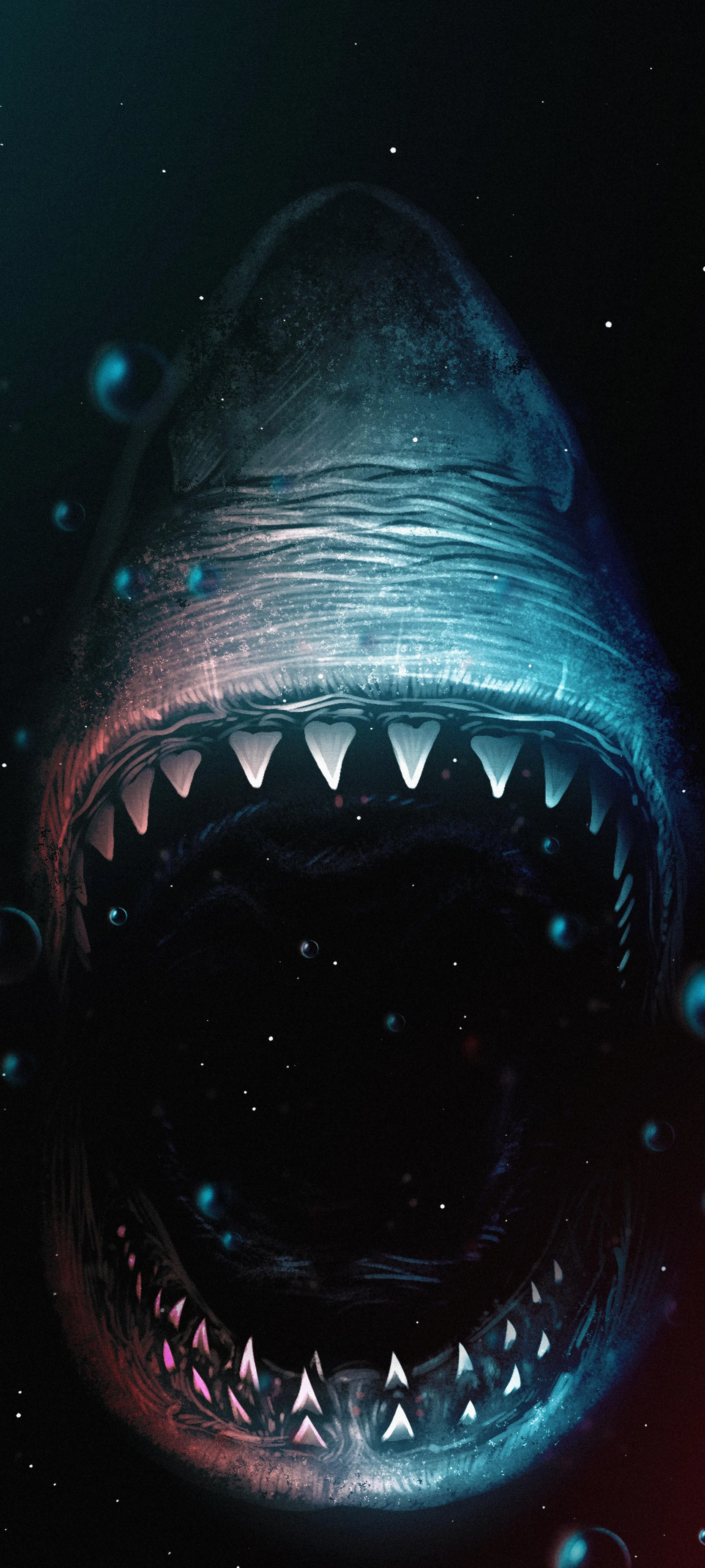 Underwater View of Large Fish with Open Mouth Wallpaper