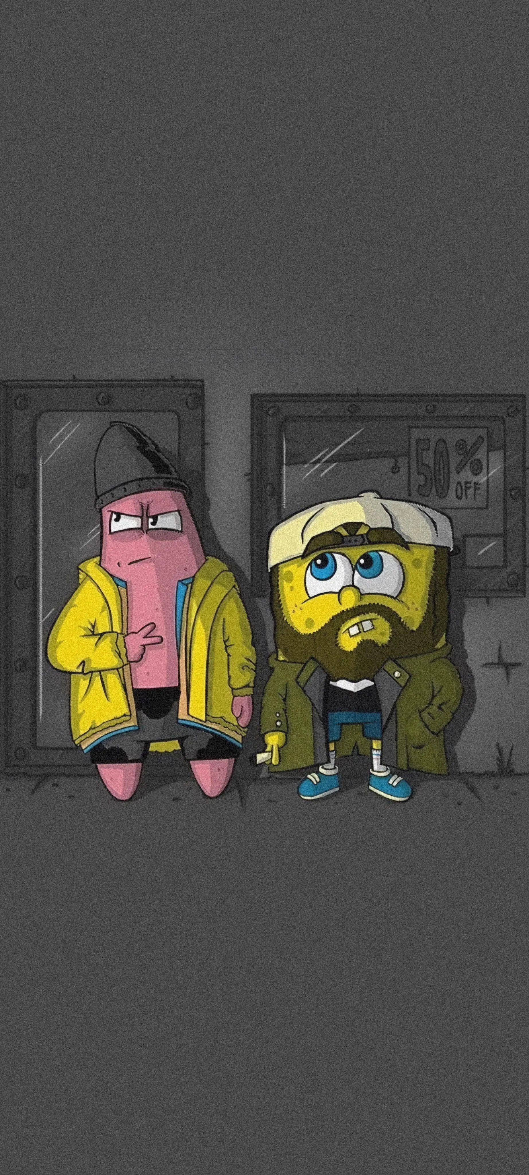 Urban Street Style Cartoon Characters in Gritty Setting HD