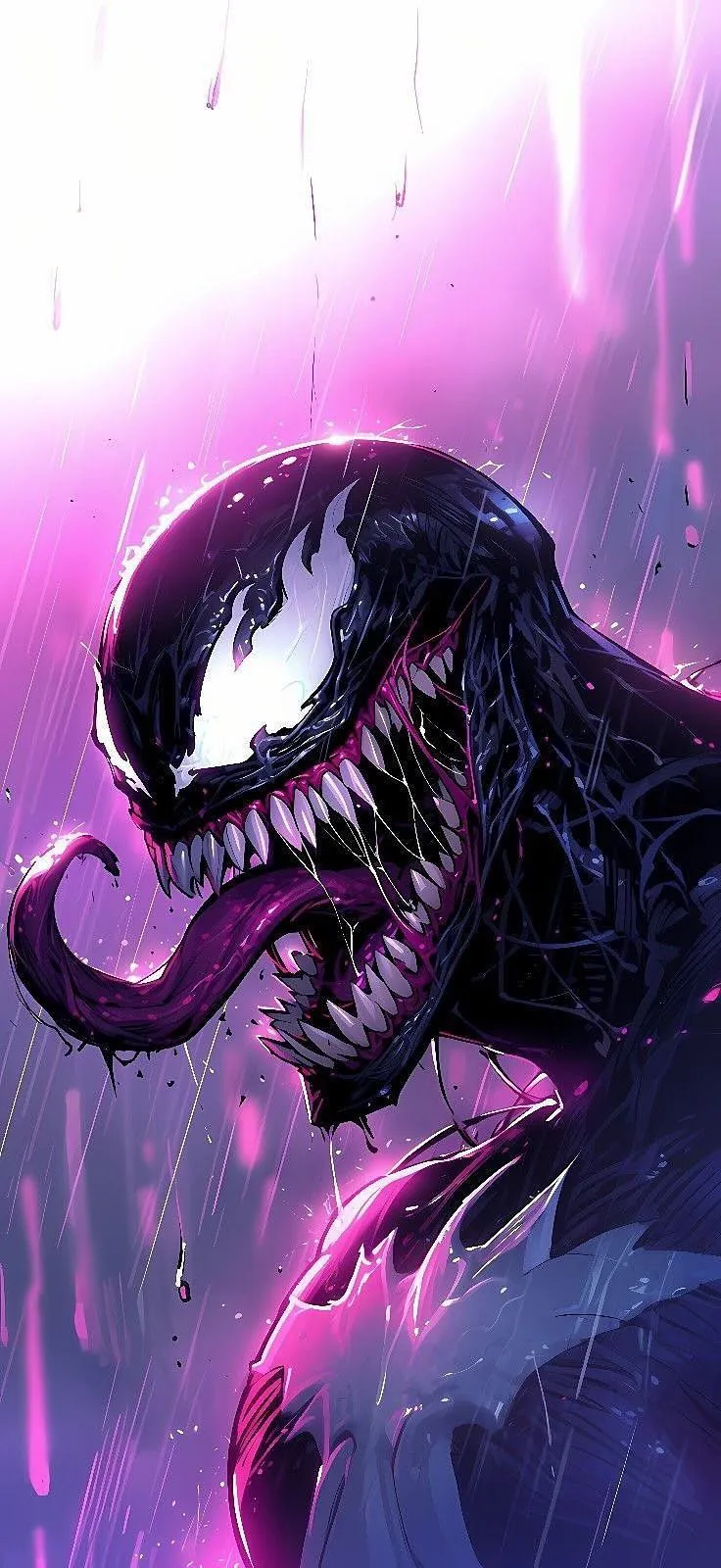 Venom Character Portrait for Dark Artistic Wallpaper