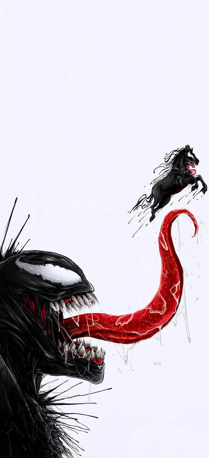 Venom Creature with Red Tongue and Dark Horse Artwork