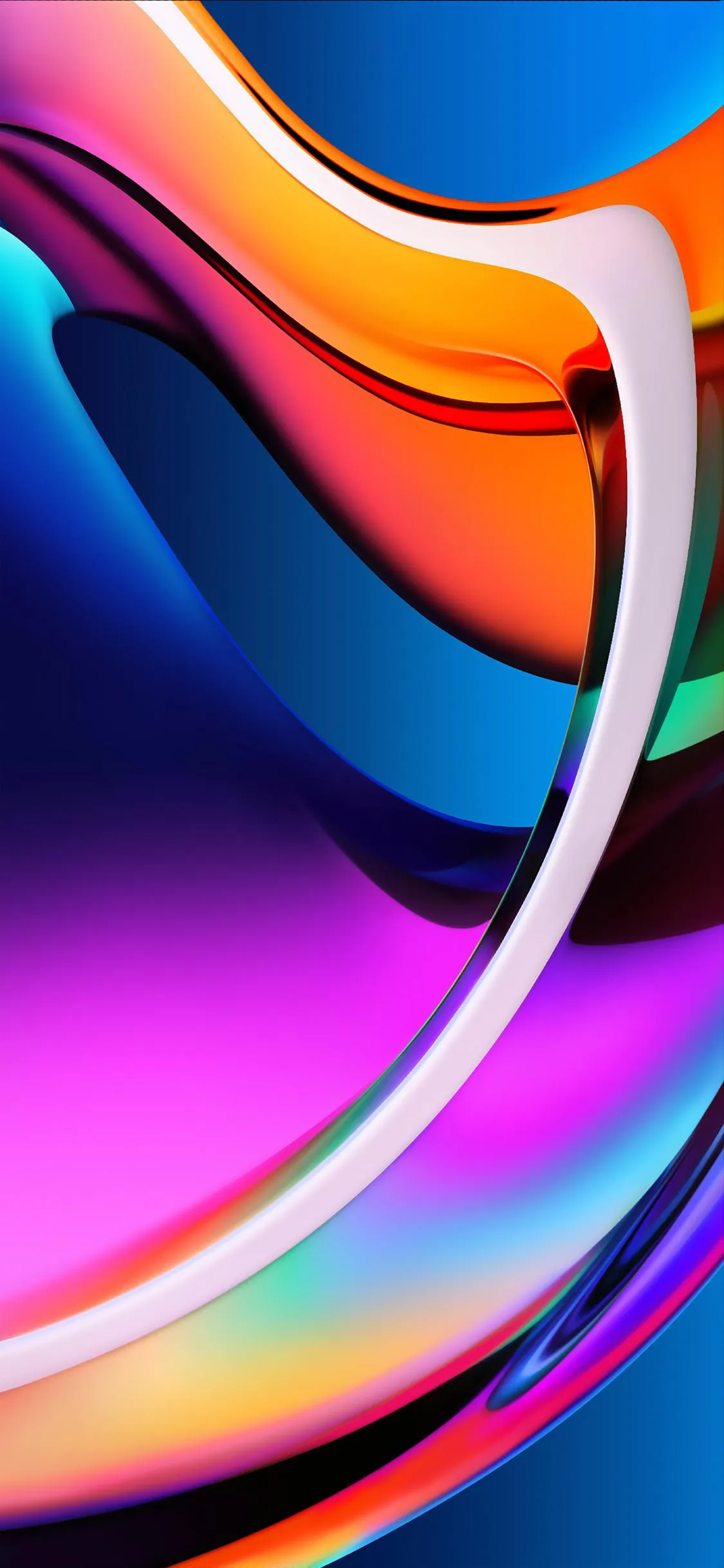 Vibrant Abstract Art Wallpaper with Fluid Colors Wallpaper