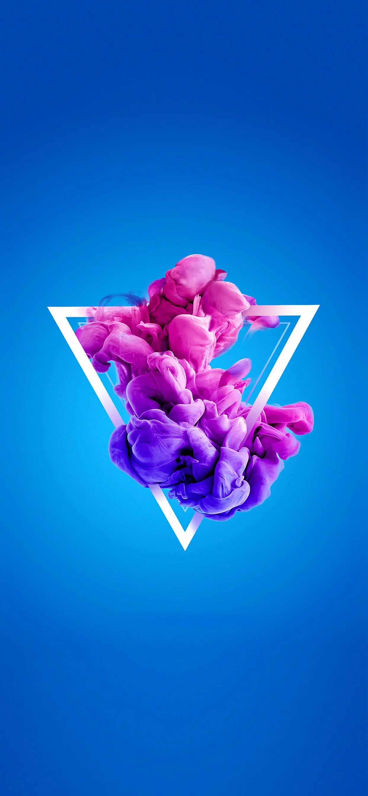 Vibrant Abstract Art with Pink and Purple Ink Design