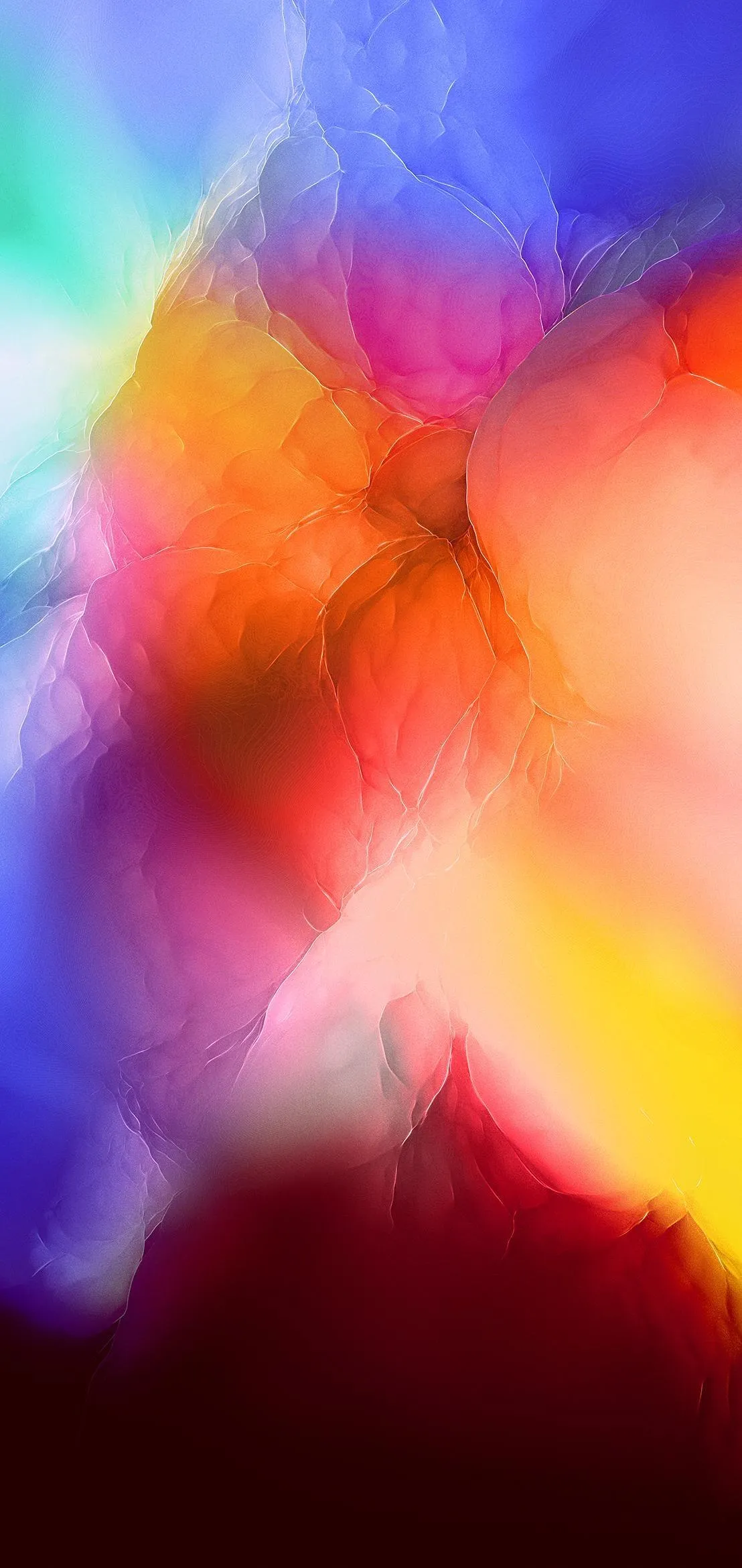 Vibrant Abstract Explosion of Multicolor Lights Wallpaper