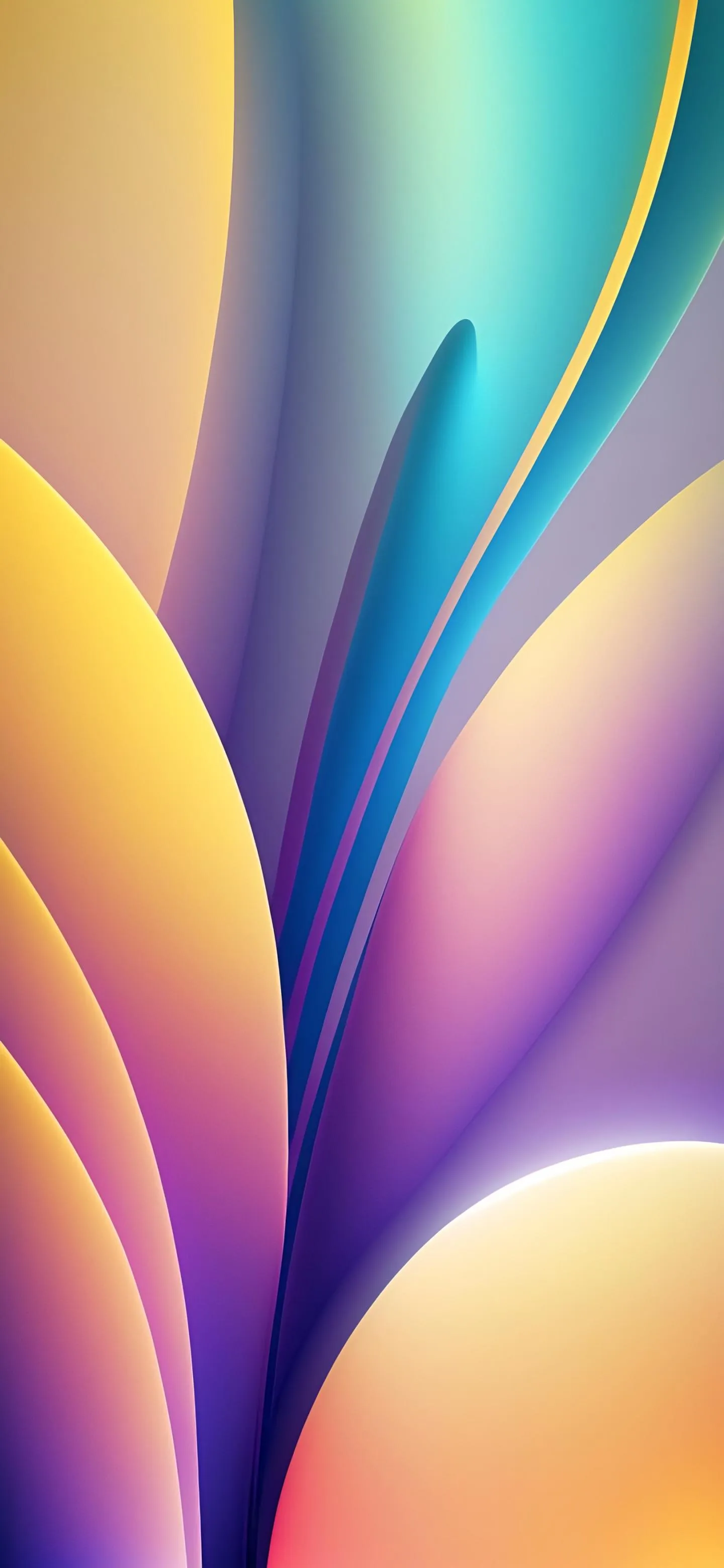 Vibrant Abstract Waves for Modern AMOLED Wallpaper
