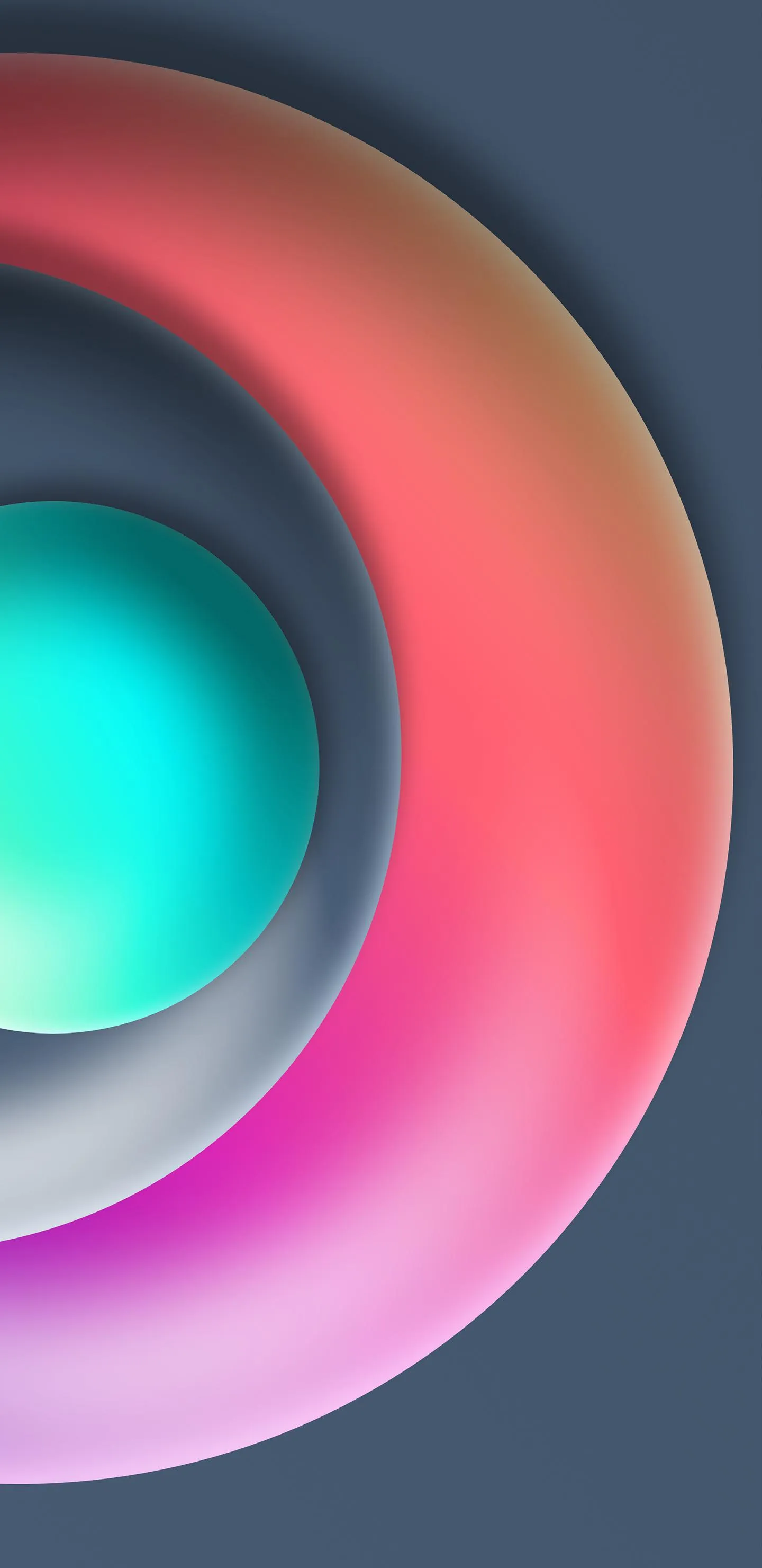 Vibrant Circle Glow with Gradient Neon Light Design