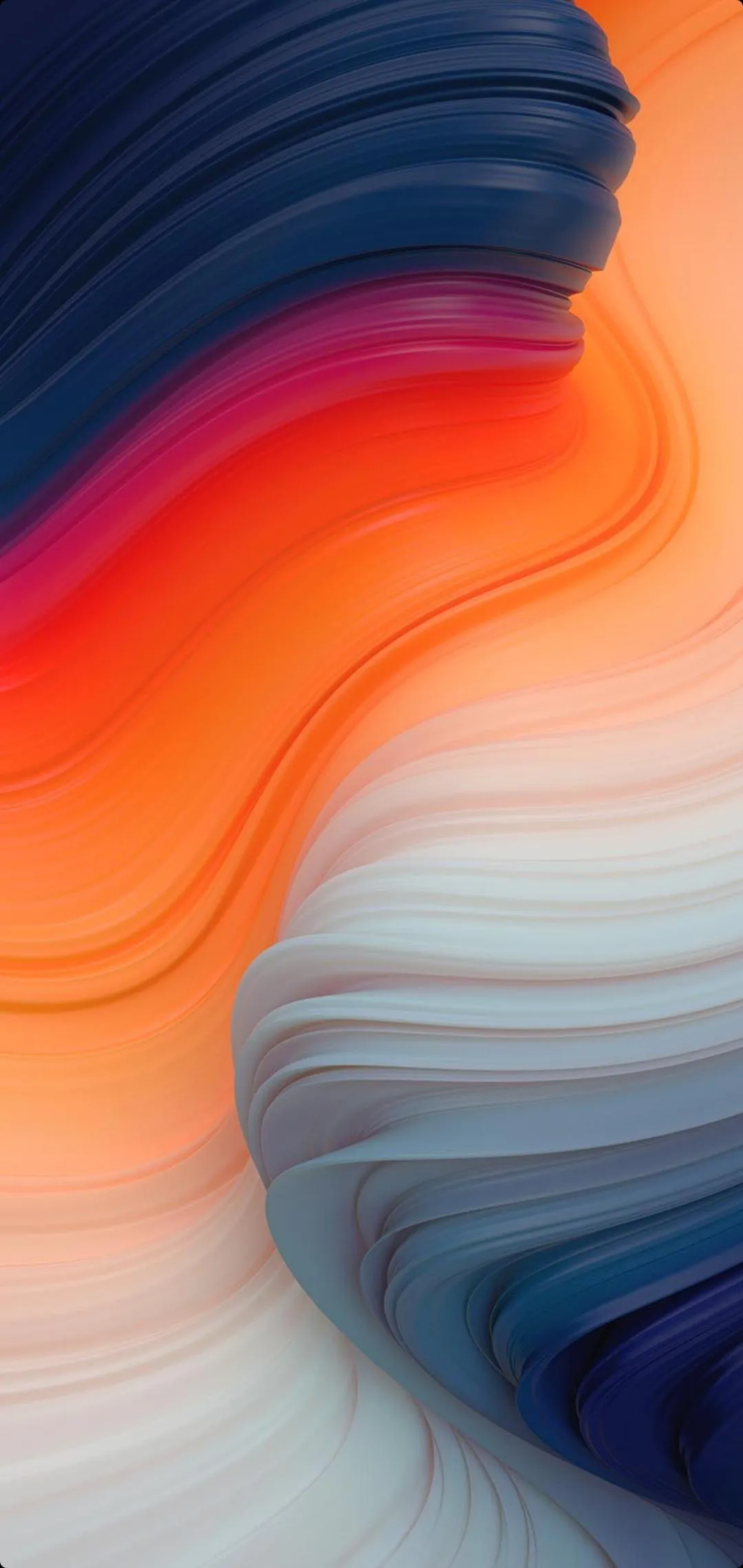 Vibrant Color Waves Creating Abstract Fluid Design Image