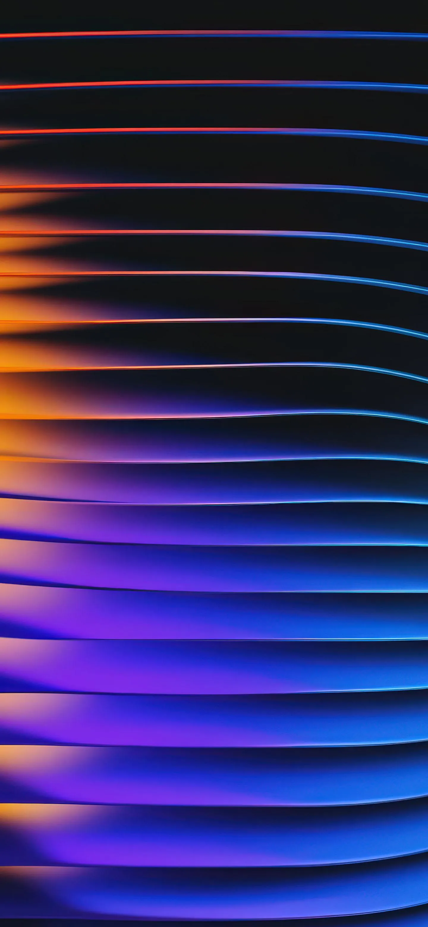 Vibrant Colorful Waves in Abstract Digital Design Wallpaper