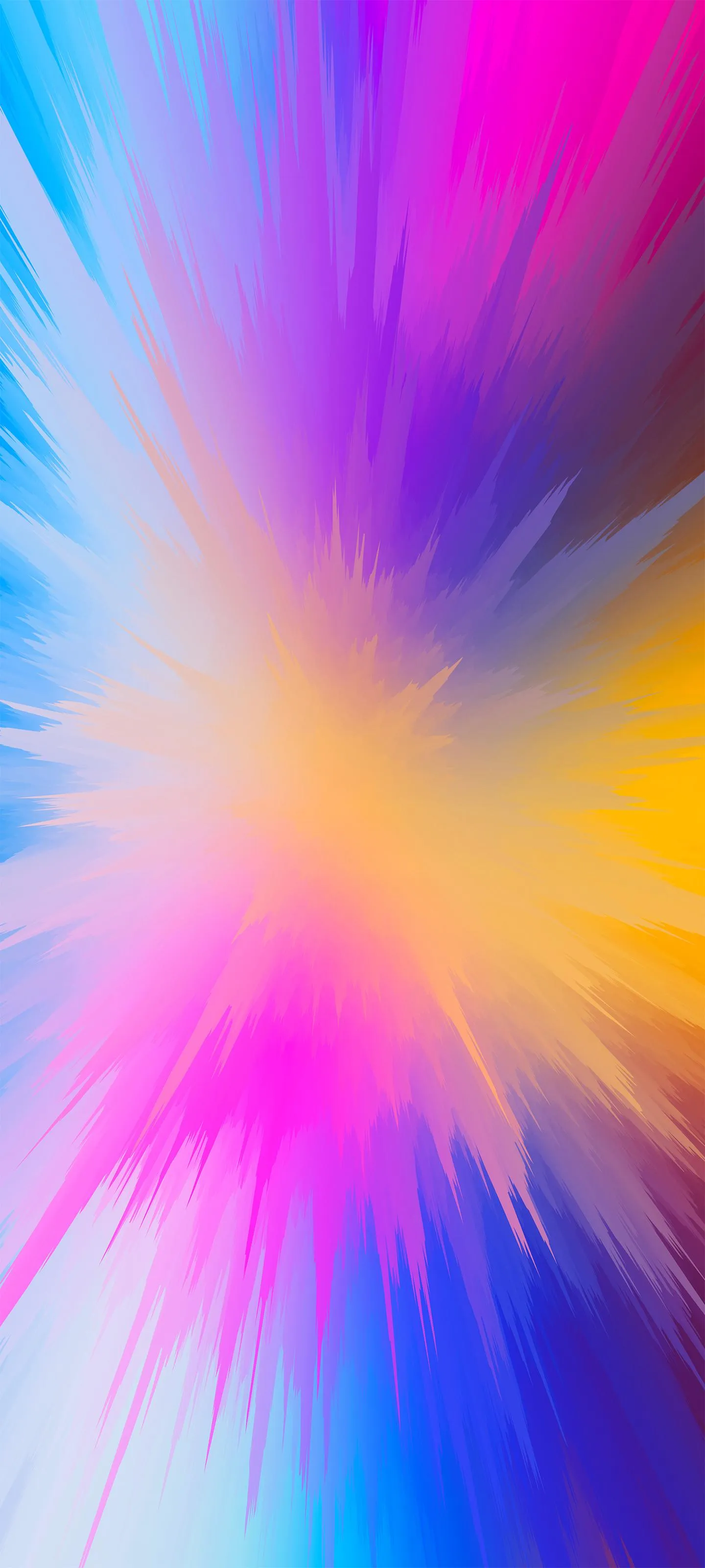 Vibrant Explosion of Colors in Abstract Digital Art