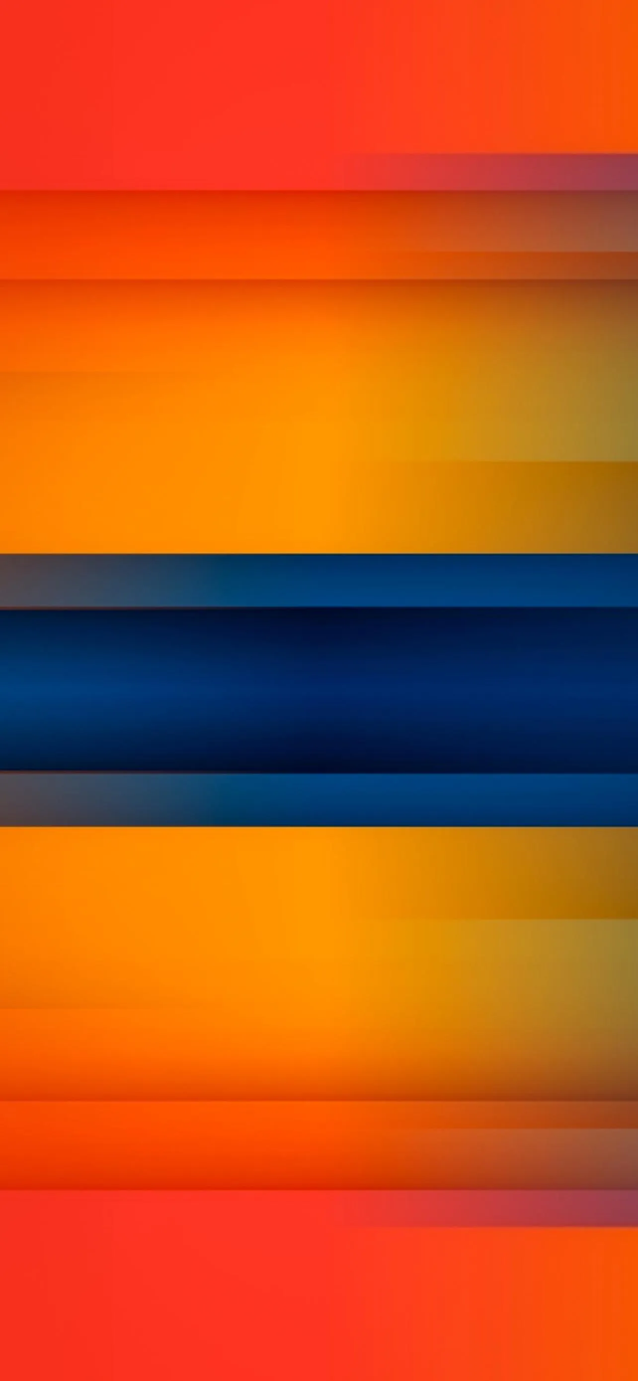 Vibrant Horizontal Stripes in Warm Summer Colors Wallpaper