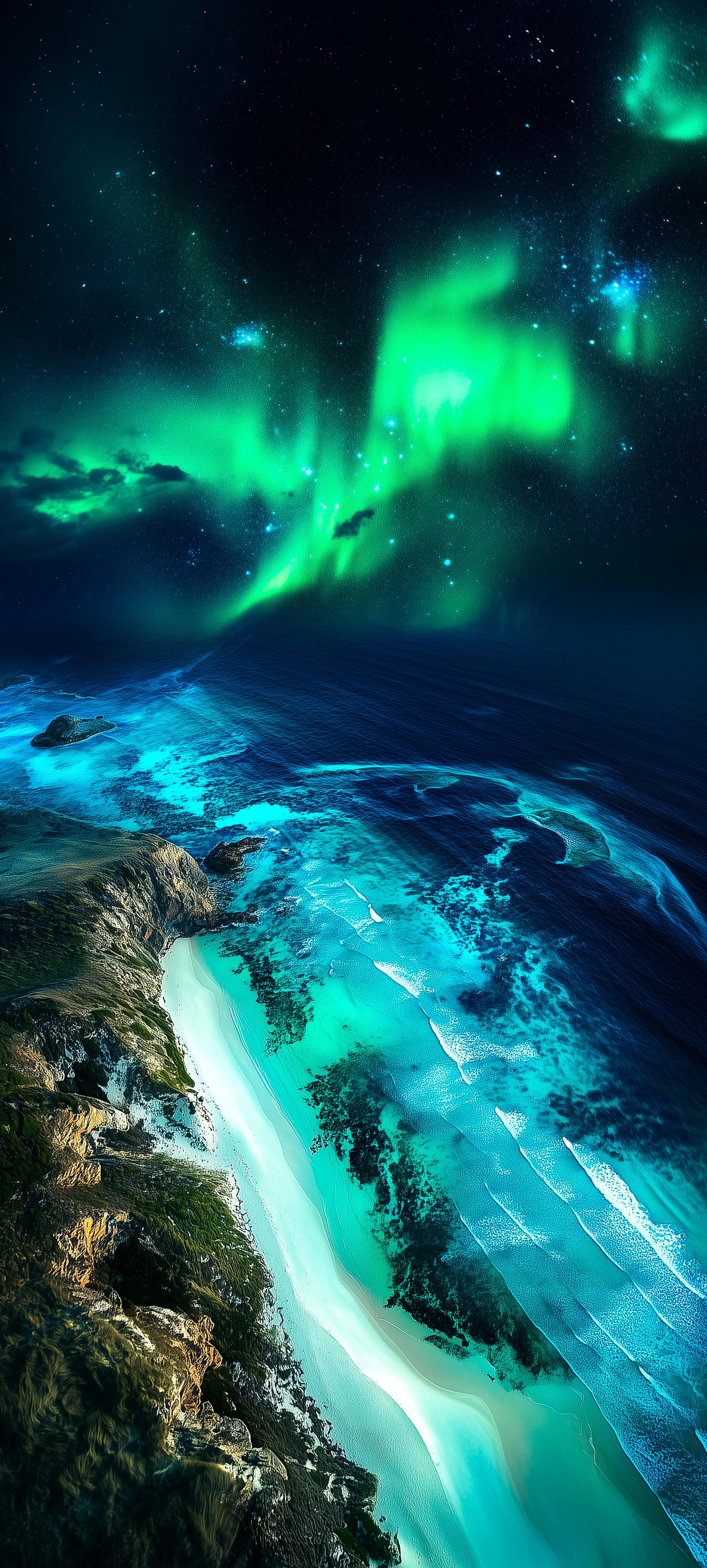 Vibrant Northern Lights Over Stunning Arctic Landscape