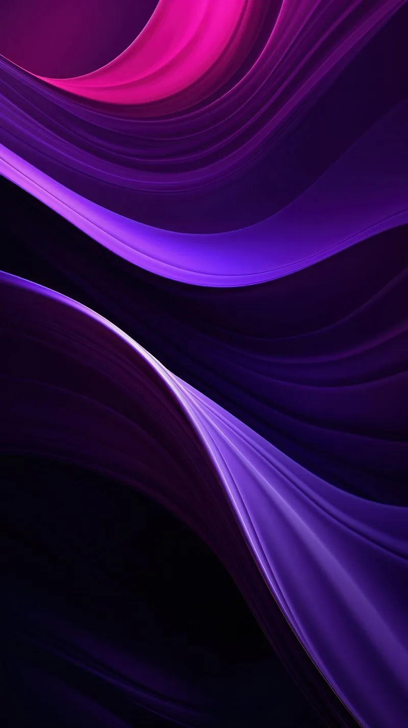 Vibrant Purple Waves Creating Smooth Abstract Flowing Motion