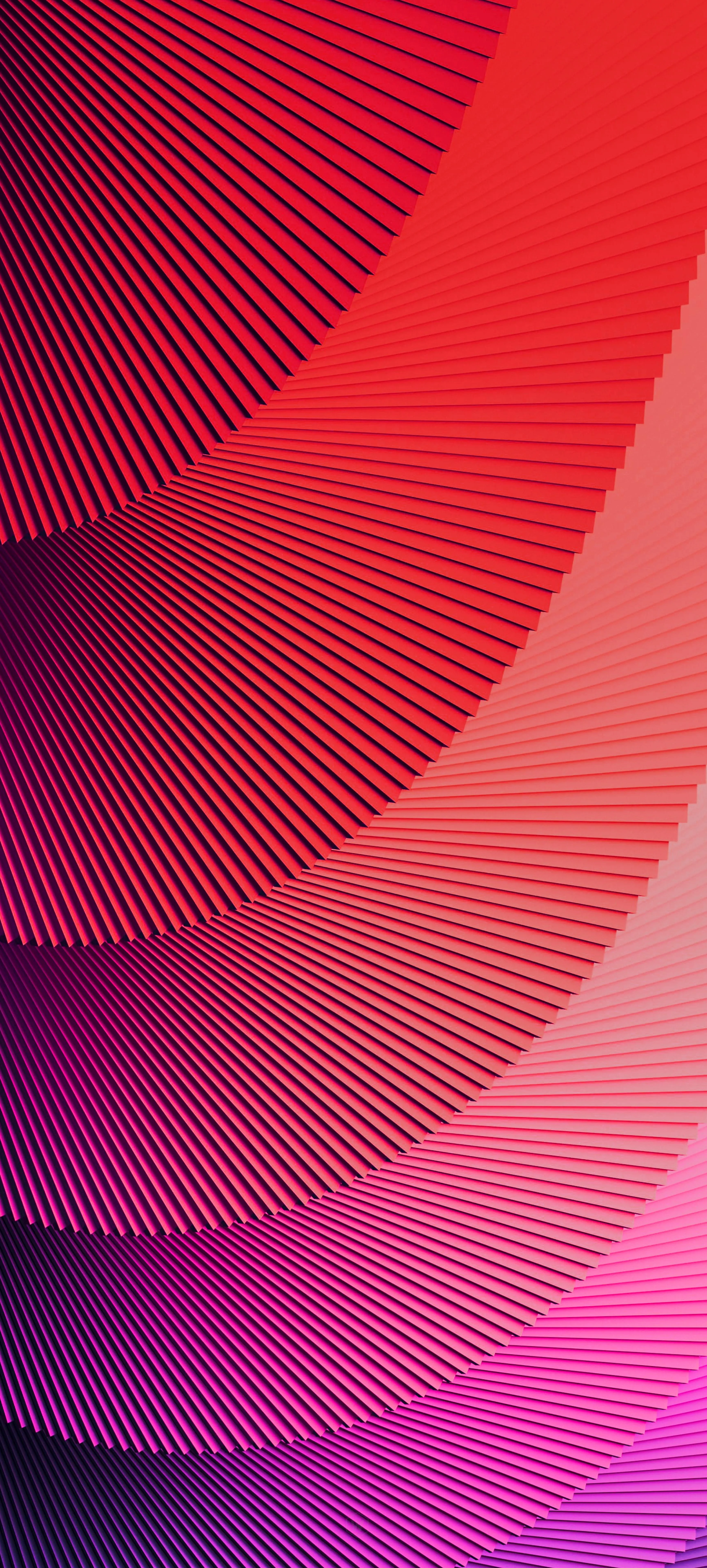 Vibrant Red and Purple Abstract Curves and Light Lines