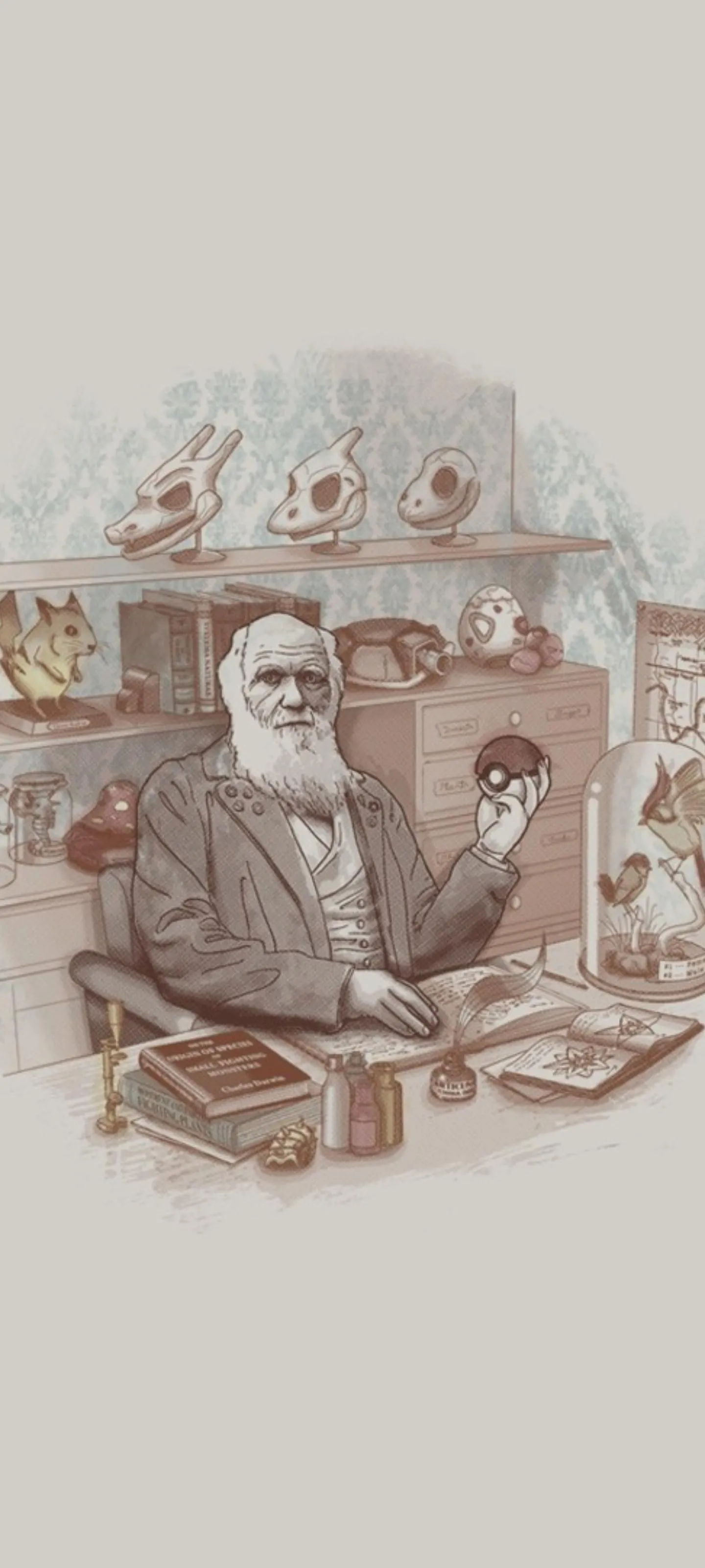 Vintage Sepia Tone Illustration of People in Historical Scene