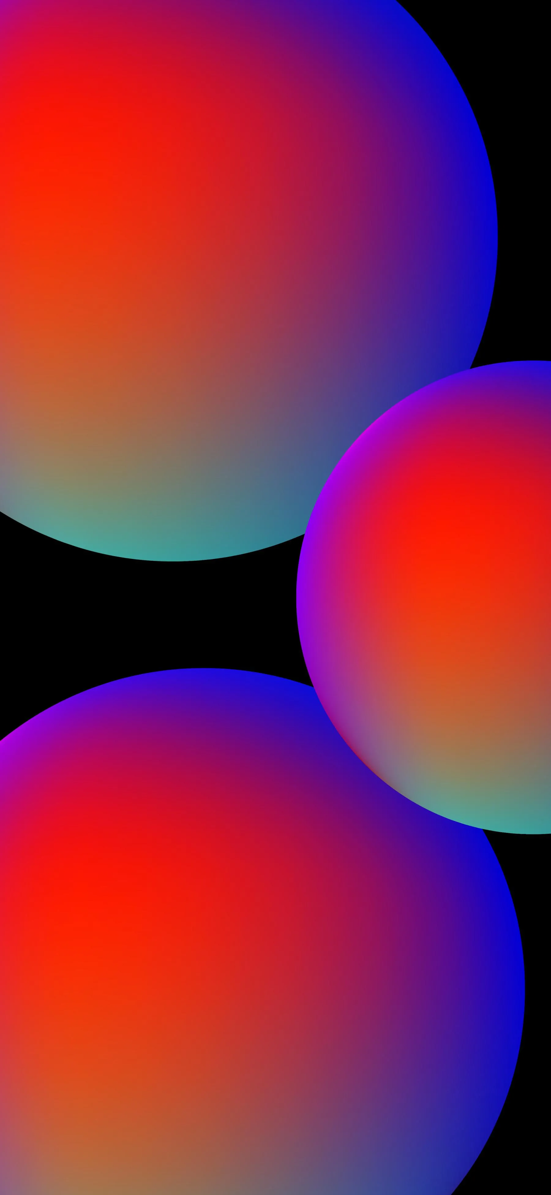 Vivid Gradient Circles with Bold Colorful Lighting