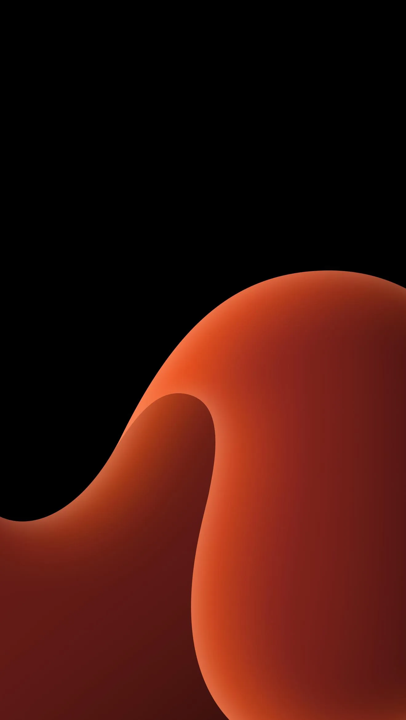 Warm Brown Abstract Waves for Cozy Modern Look Wallpaper