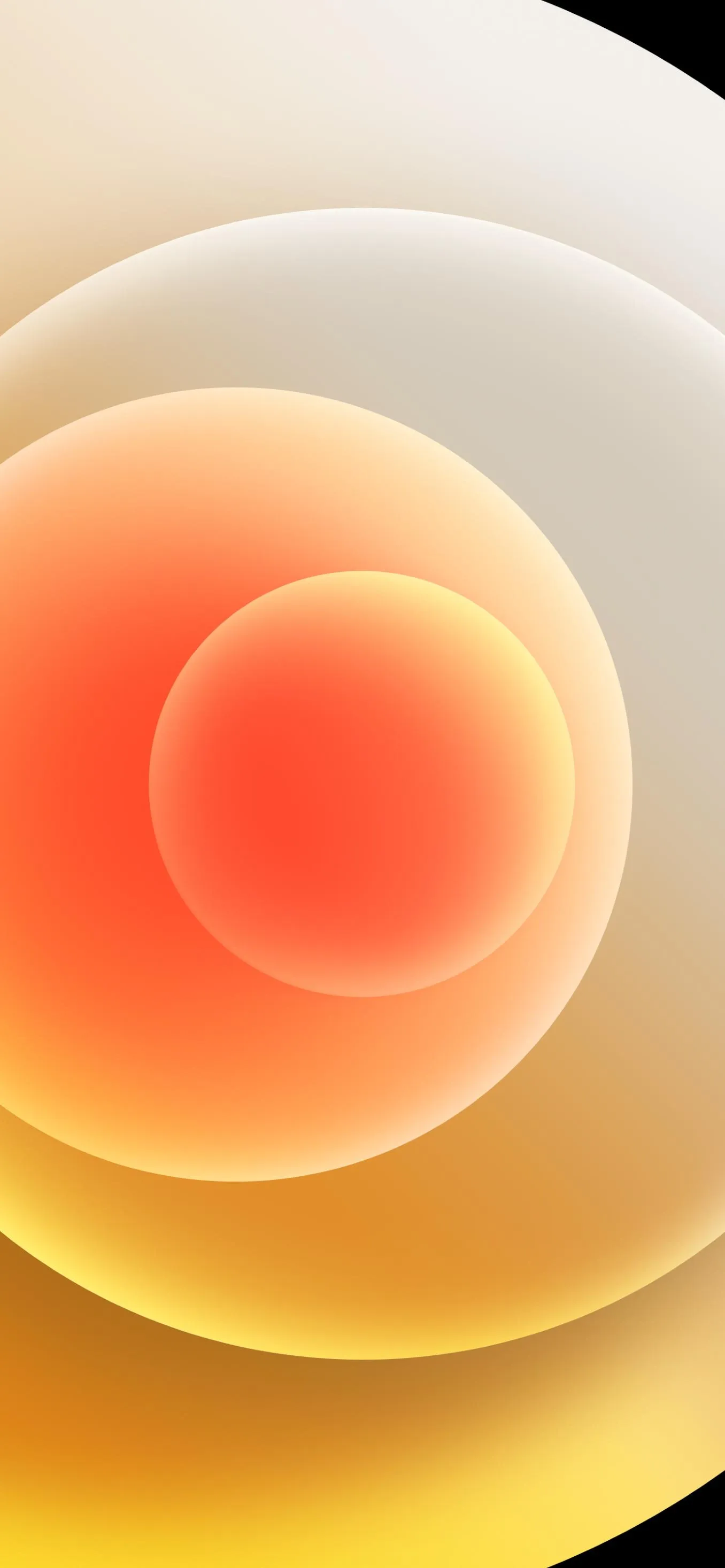 Warm Gradient Circle Pattern Abstract Artwork Wallpaper