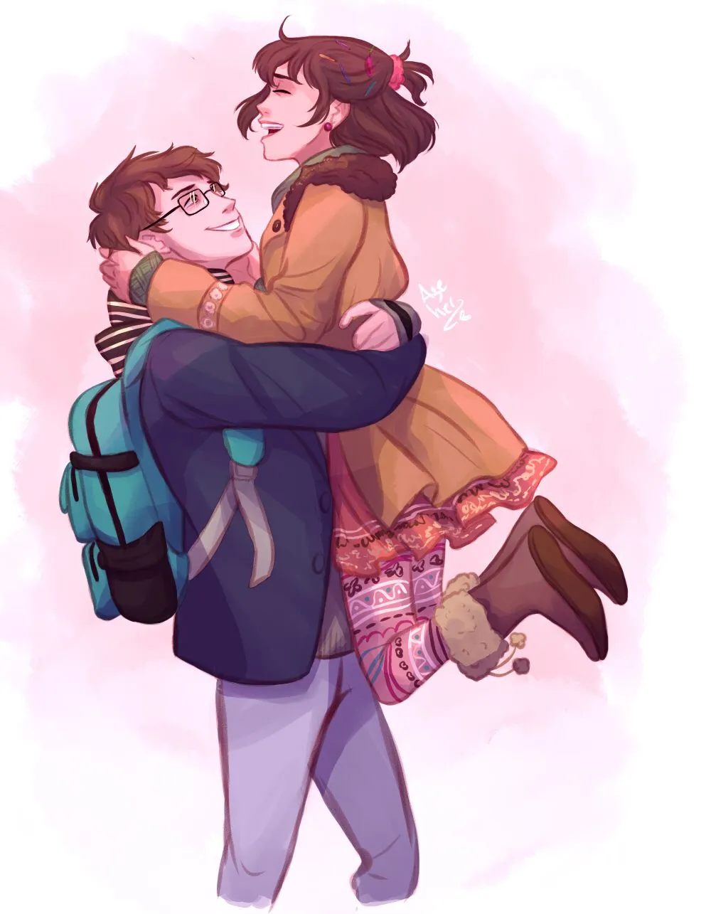 Warm Hug Between Couple Showing Comfort Love and Connection