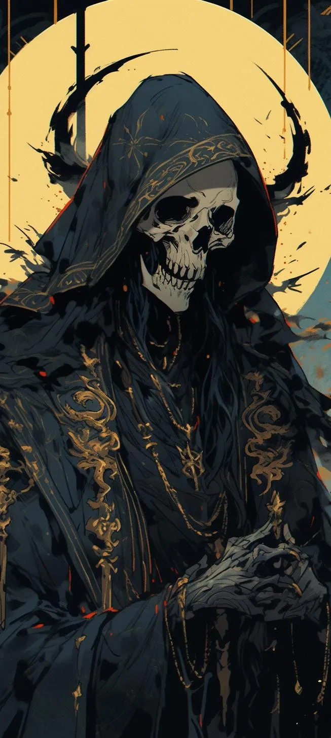 Warrior Cloaked in Shadows Digital Fantasy Artwork Wallpaper