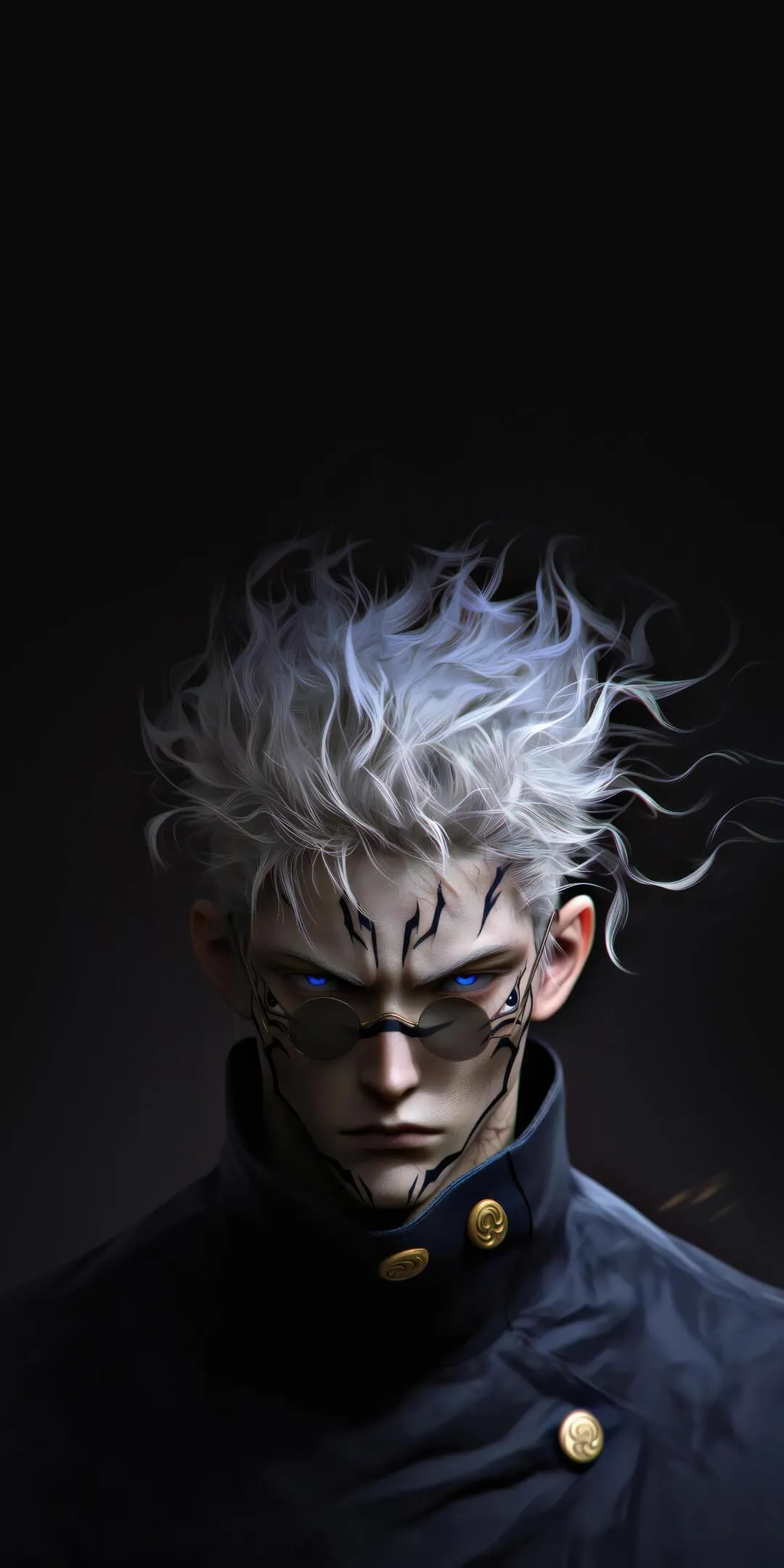 White Haired Character in Dark Artistic Wallpaper Download