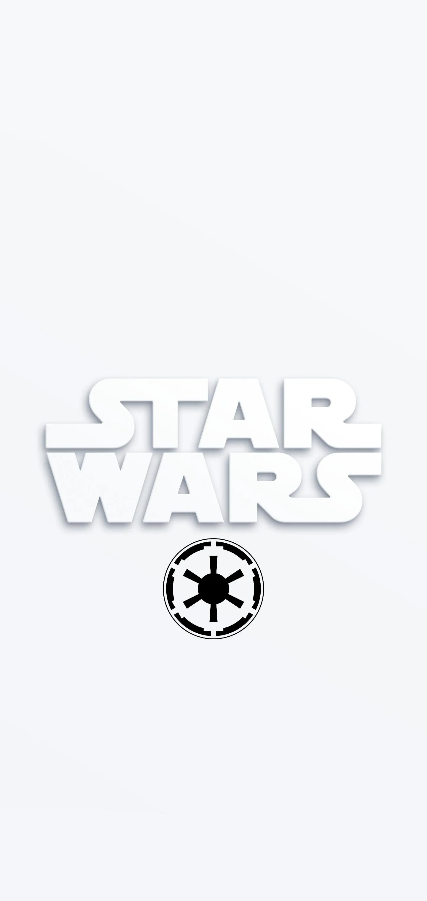 White Star Wars Inspired Minimal Phone Background Wallpaper