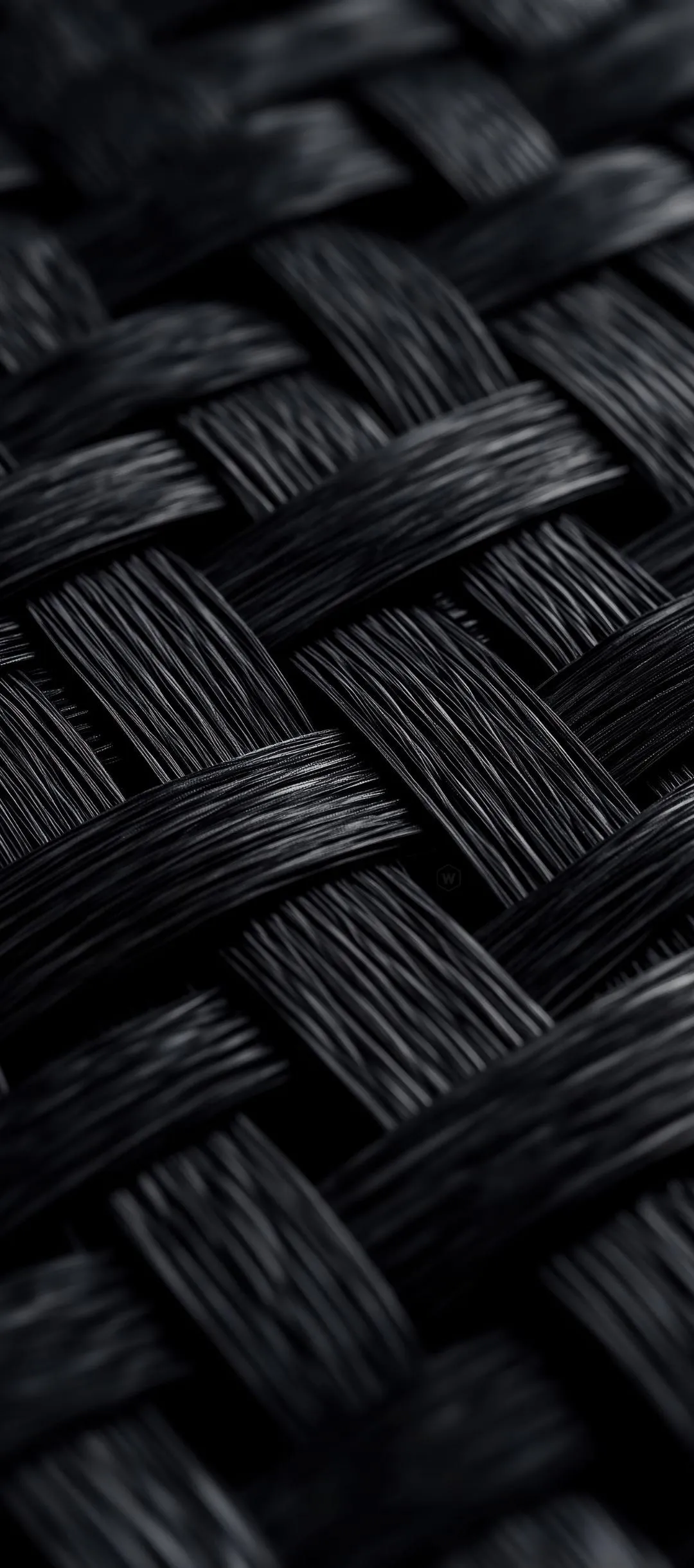 Woven Black Leather Texture with Modern Aesthetic image