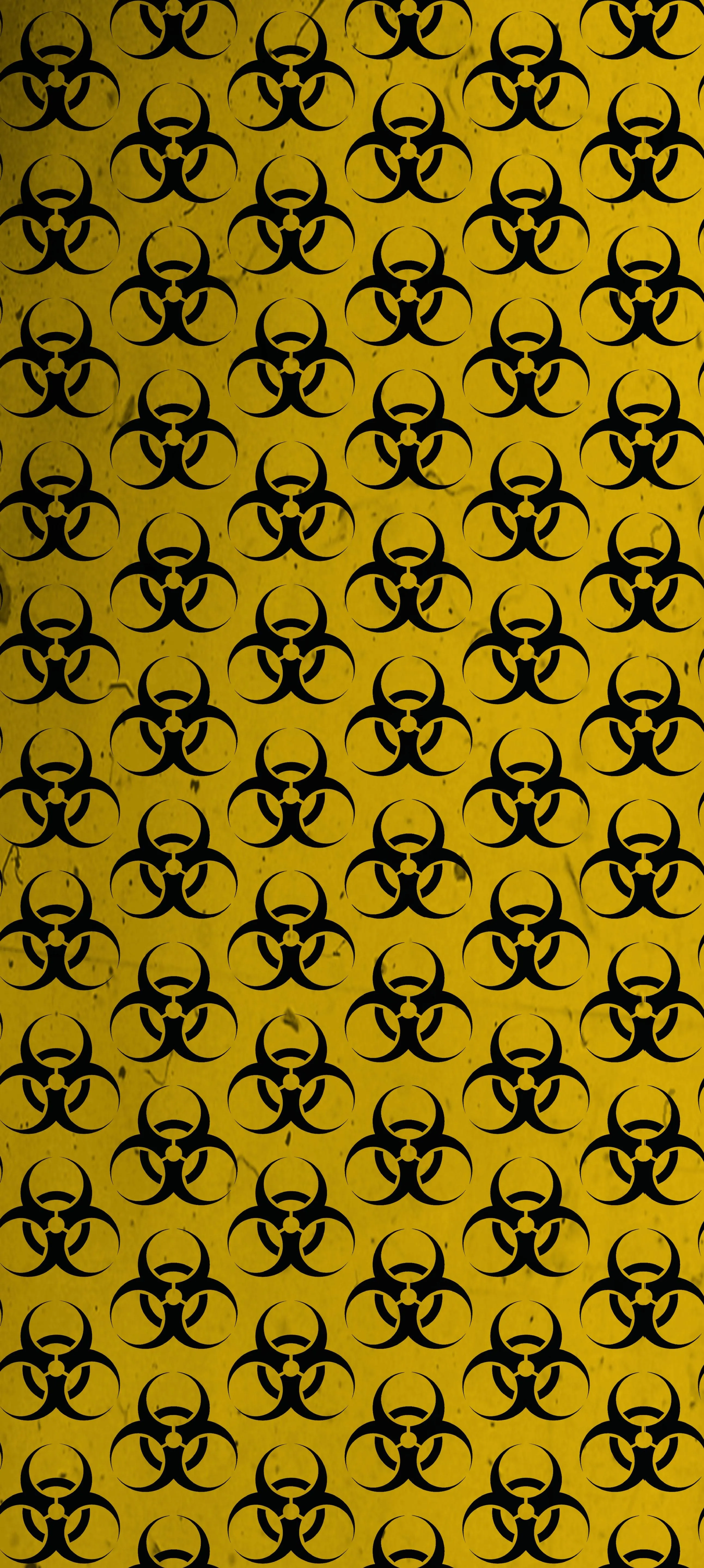Yellow Background Pattern with Repeating Bee Symbols