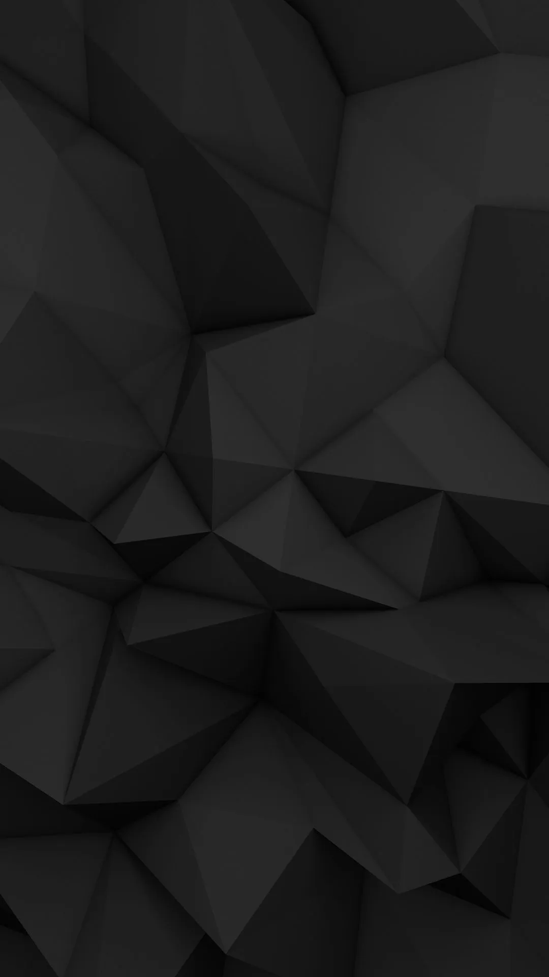 3D abstract black geometric shapes background 4k Wallpaper