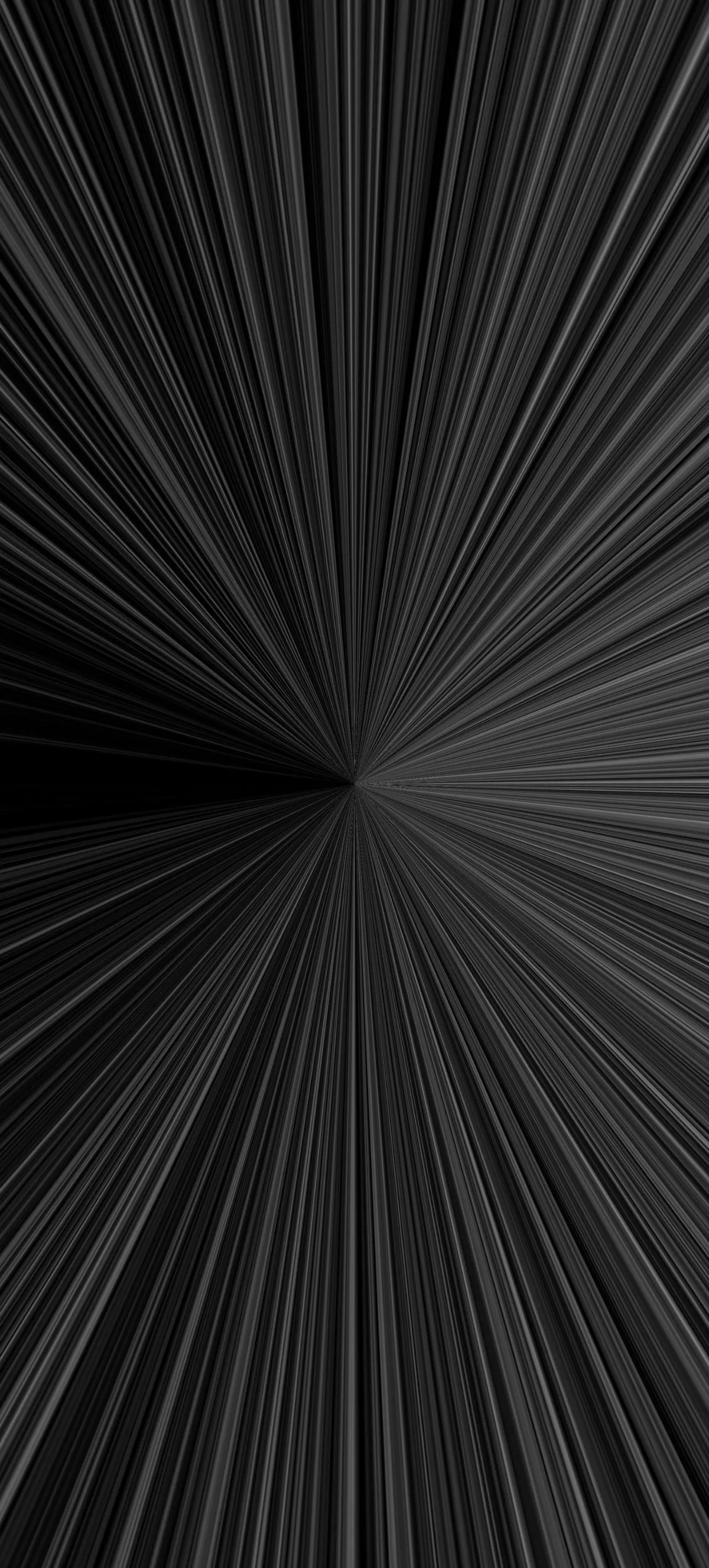 Abstract Black Lines Converging to a Central Vortex Point
