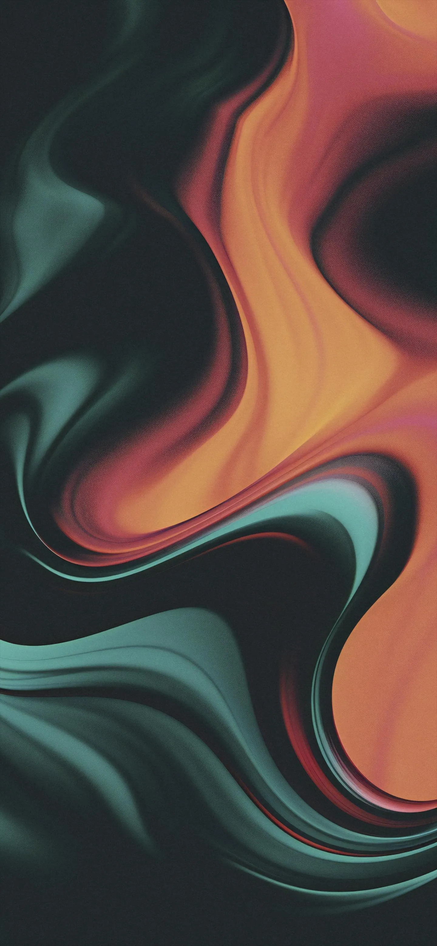 Abstract Color Flow in Liquid Paint Style Wallpaper