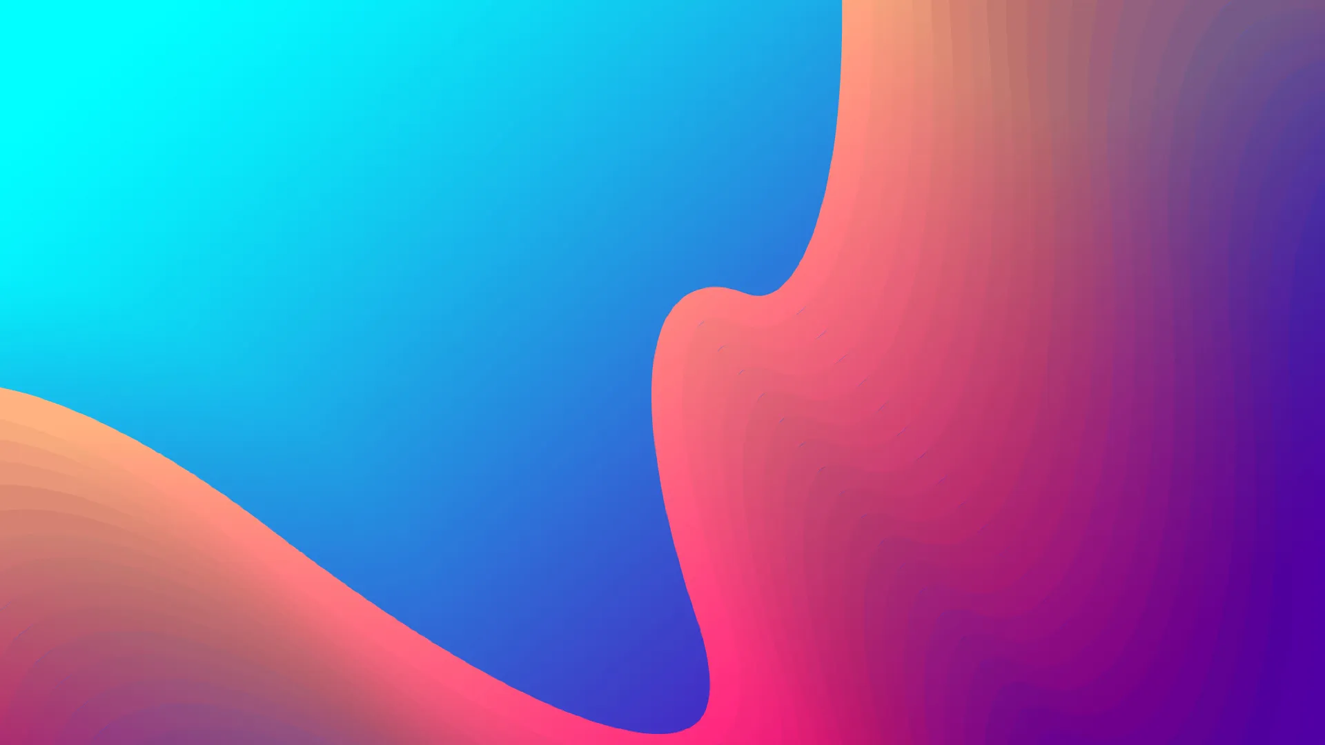 Abstract colourful gradient waves in 4k resolution Background