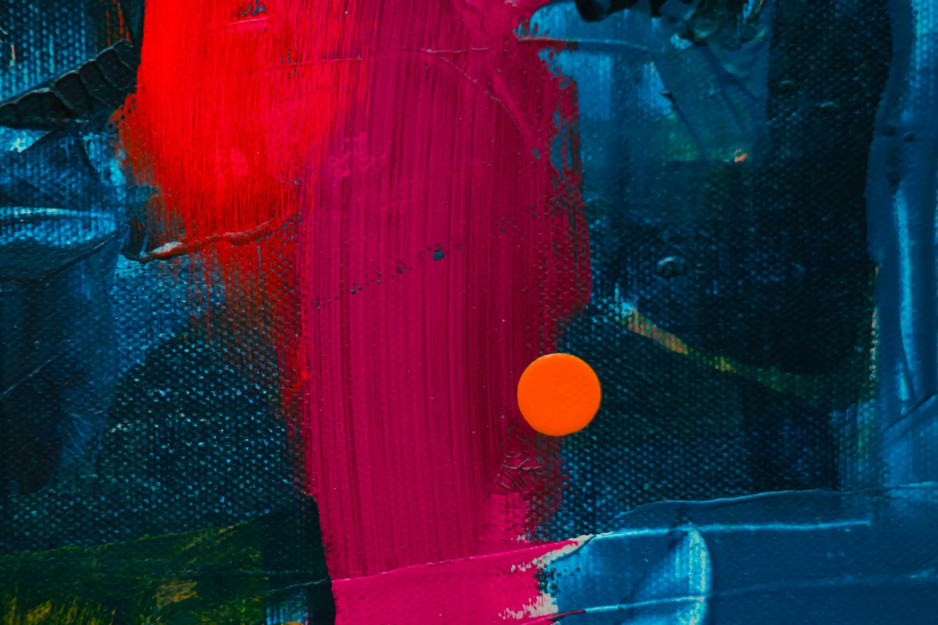 Abstract colourful paint strokes on a textured background