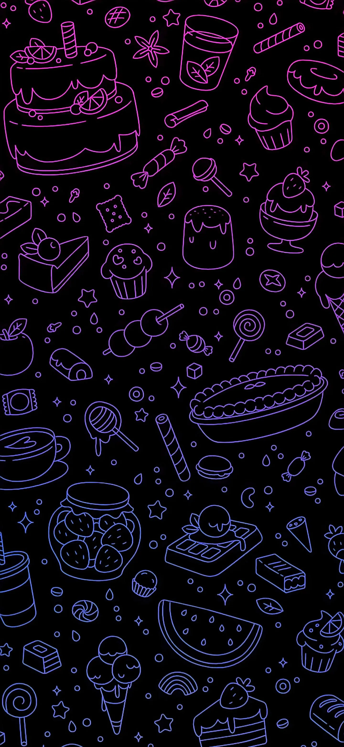 Abstract Dark Pattern with Complex Textured Design Wallpaper