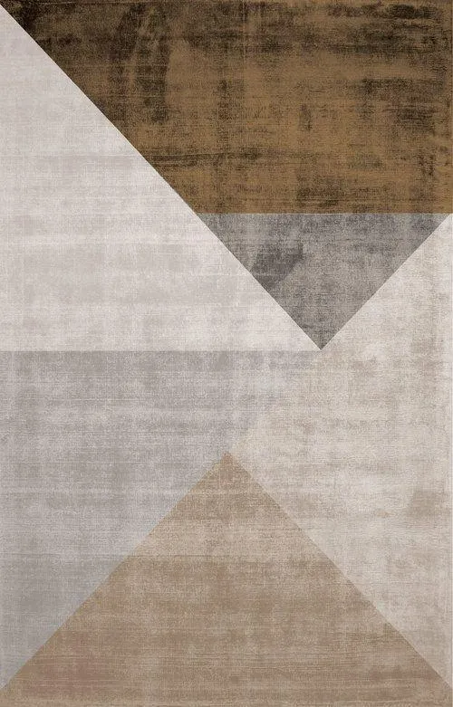 Abstract geometric pattern in neutral brown gray shades