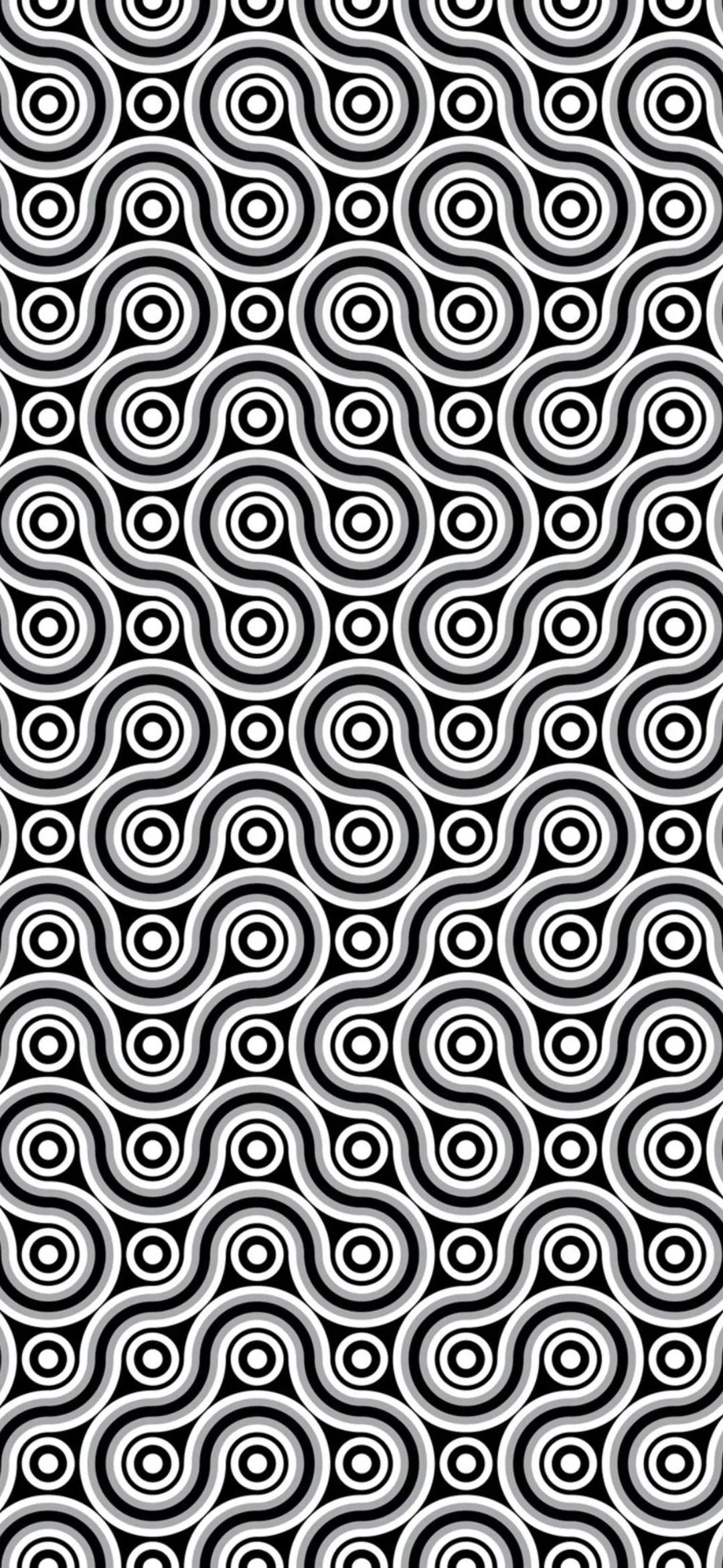 Abstract Geometric Pattern with Monochrome Lines Wallpaper