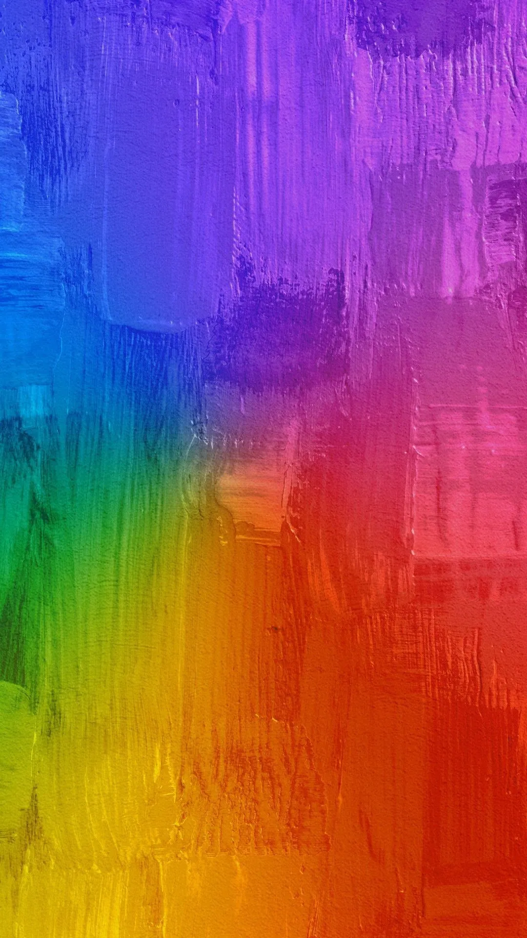 Abstract rainbow brush stroke wallpaper in vertical flow