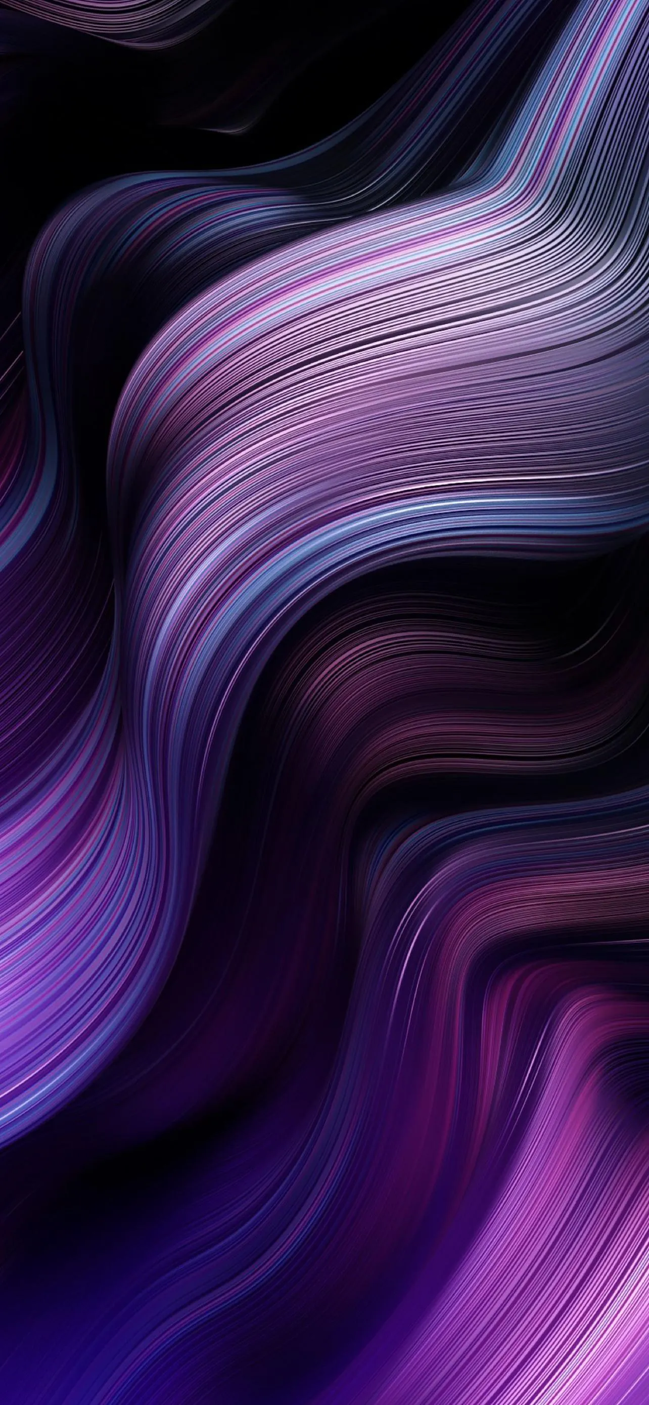 Abstract Swirl of Purple Silk Texture and Light Movement