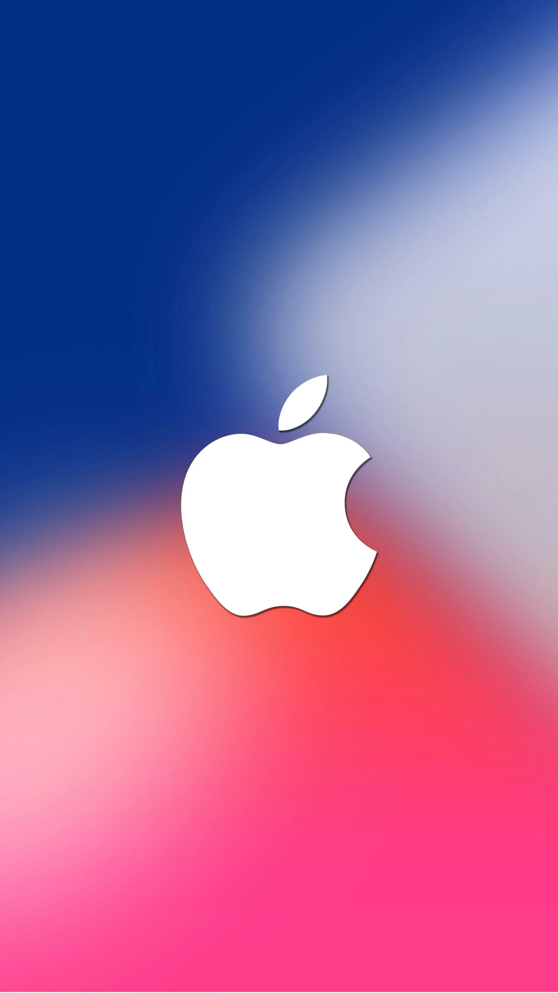 Apple logo with vibrant gradient background in 4k wallpaper