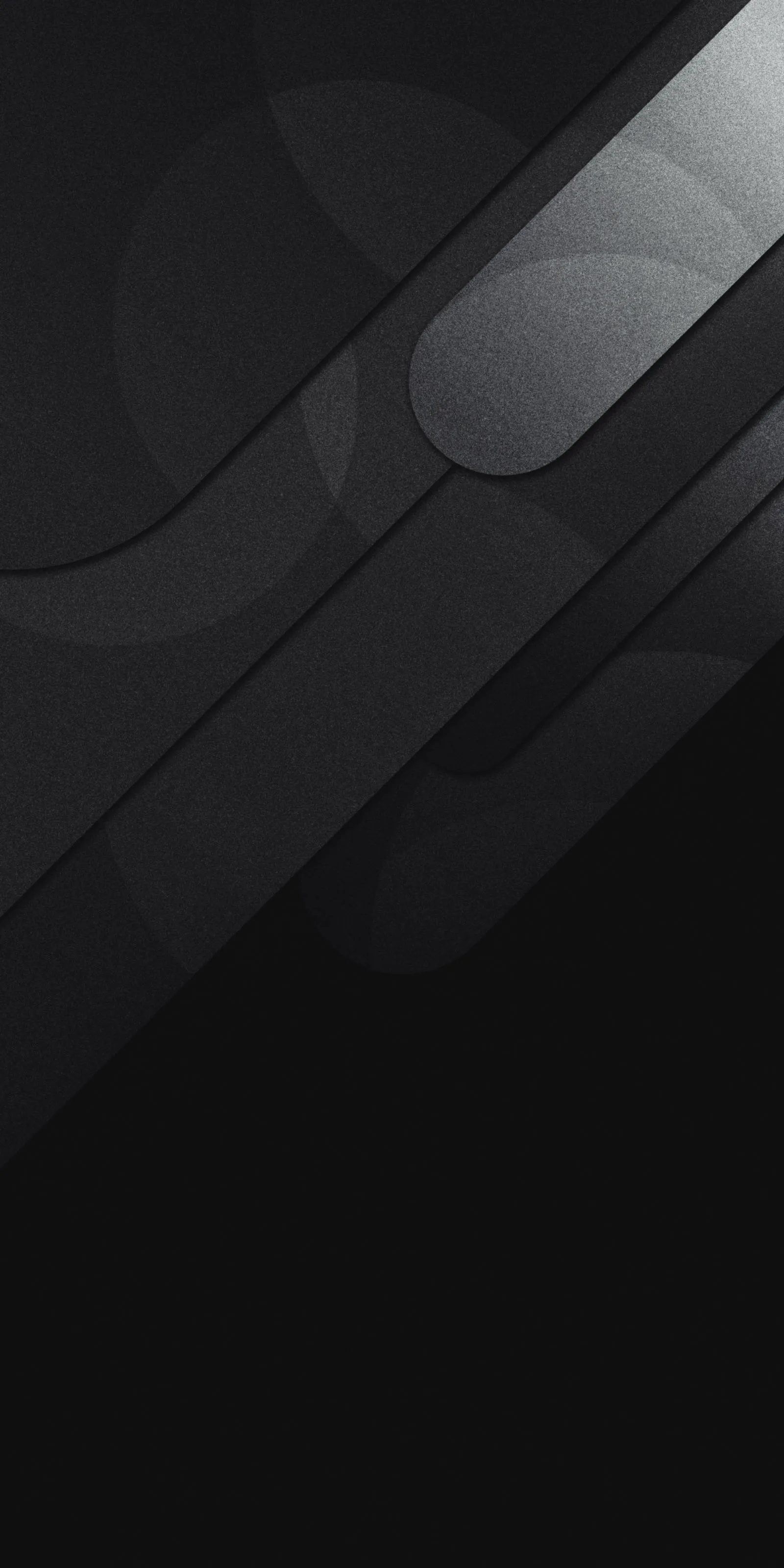 Black abstract shapes with smooth lighting effects Wallpaper