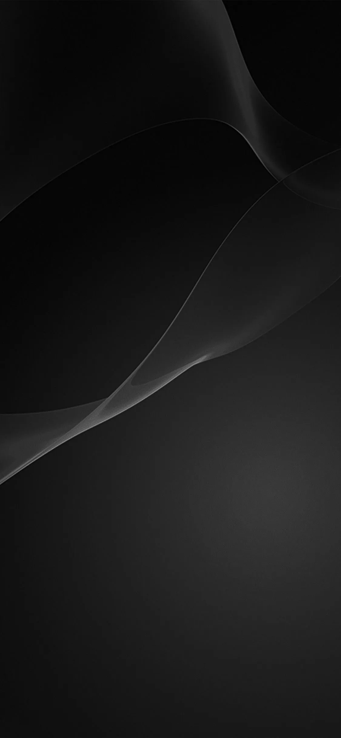 Black abstract smooth waves with elegant lighting Wallpaper