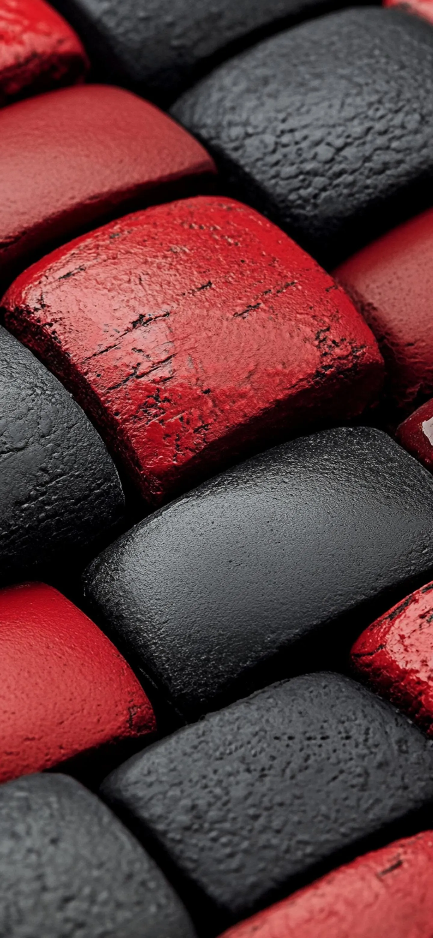 Black and red woven texture for modern tech background