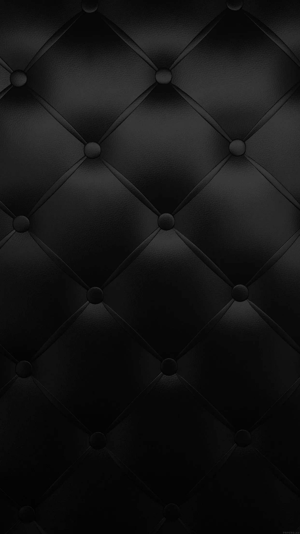 Black leather pattern with soft cushioned texture Wallpaper