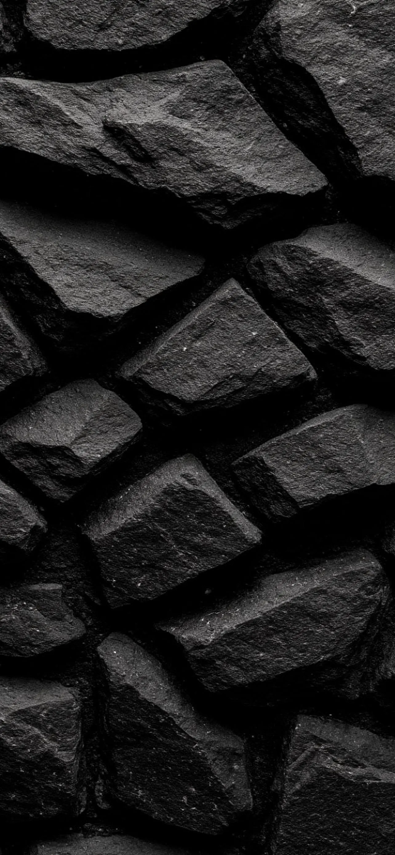Black stone texture for bold and stylish mobile background