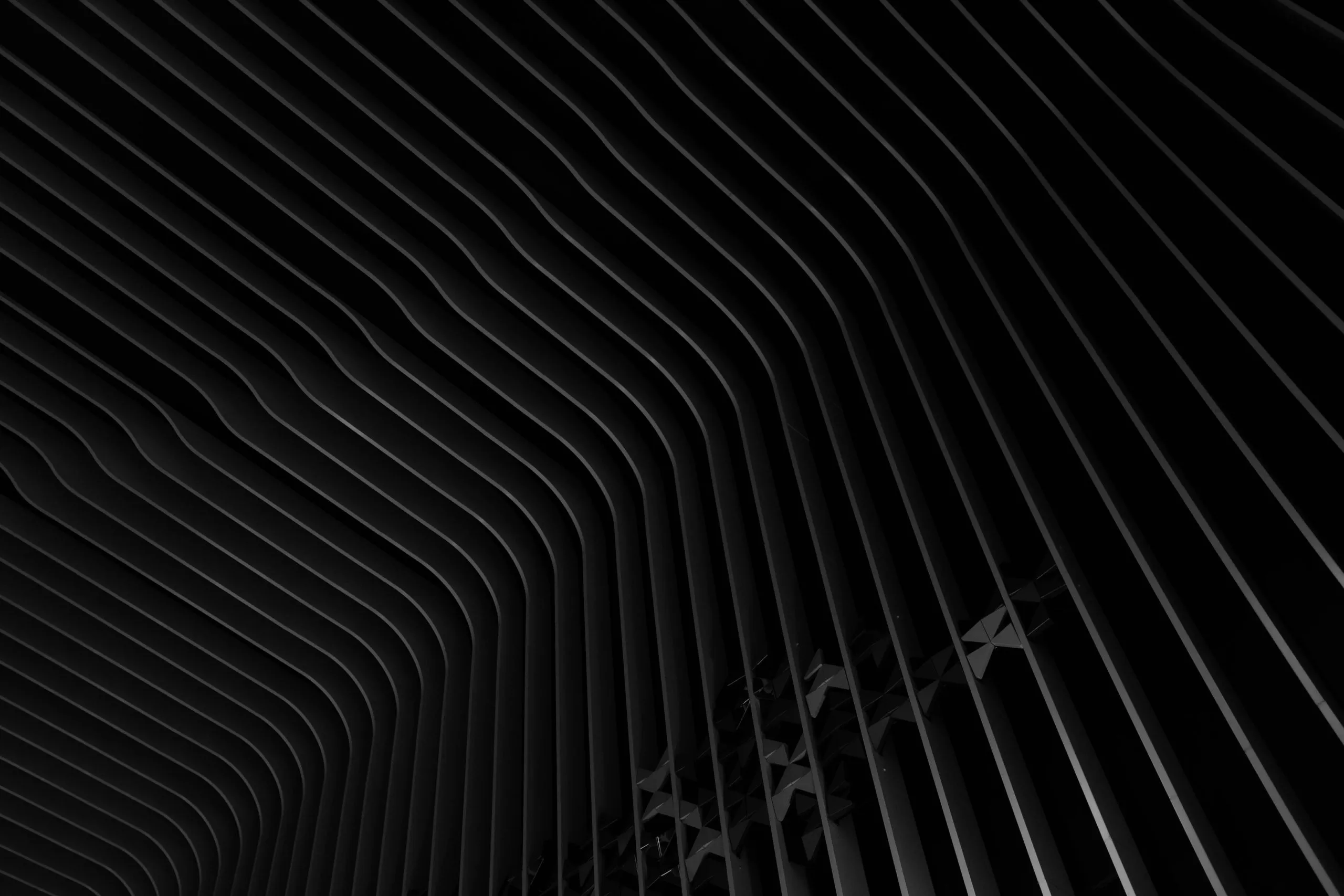 Black striped abstract lines with depth and texture image