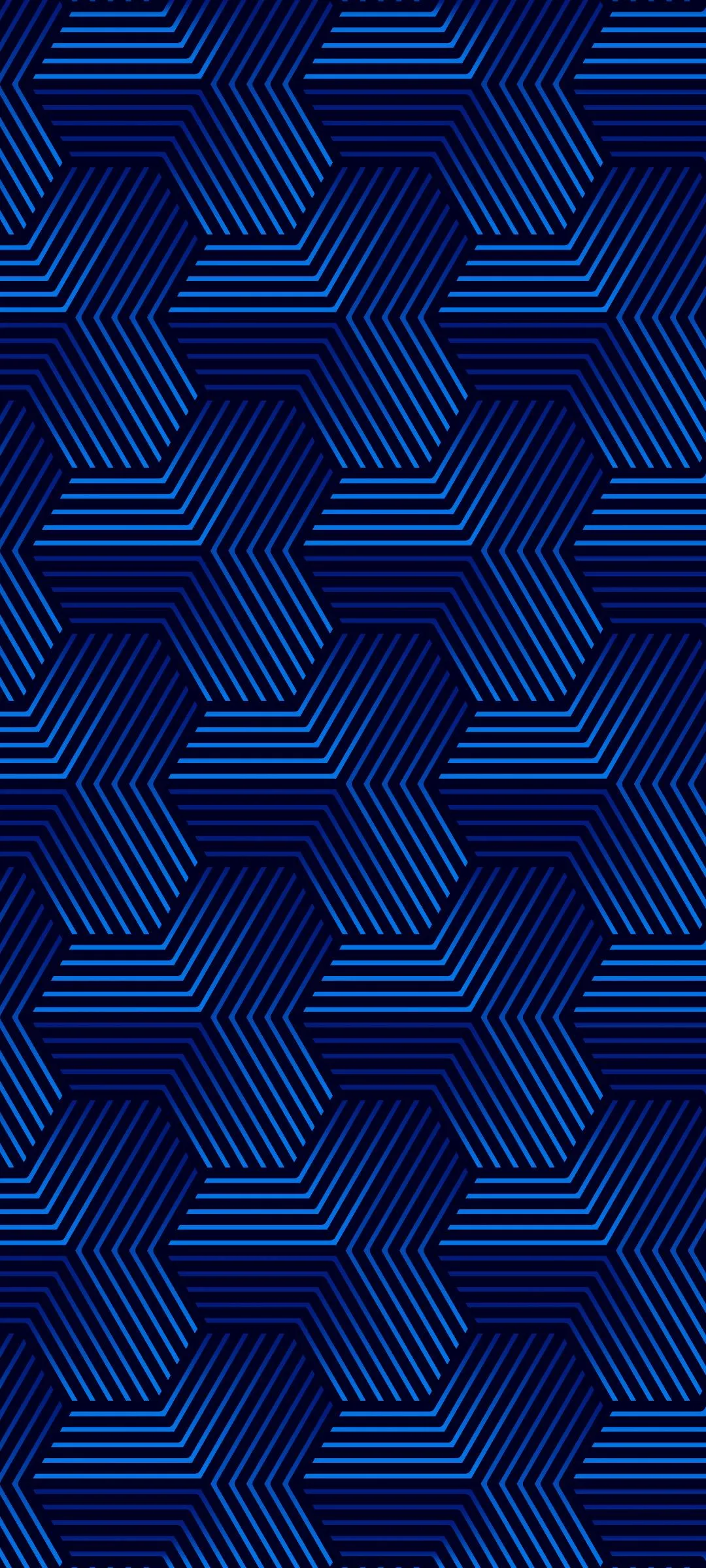 Blue geometric pattern background with 3D cube effect