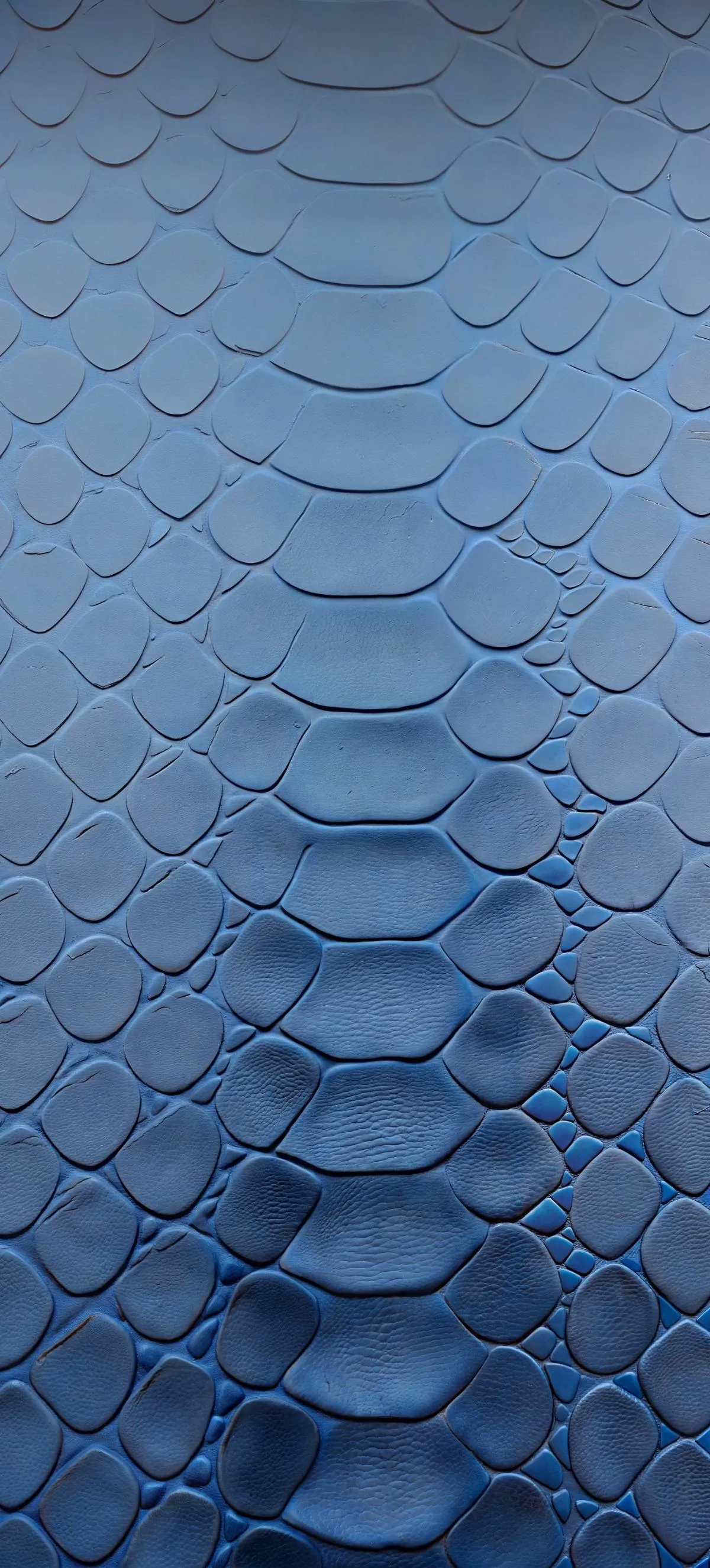Blue Geometric Pattern with Hexagonal Repeating Structure