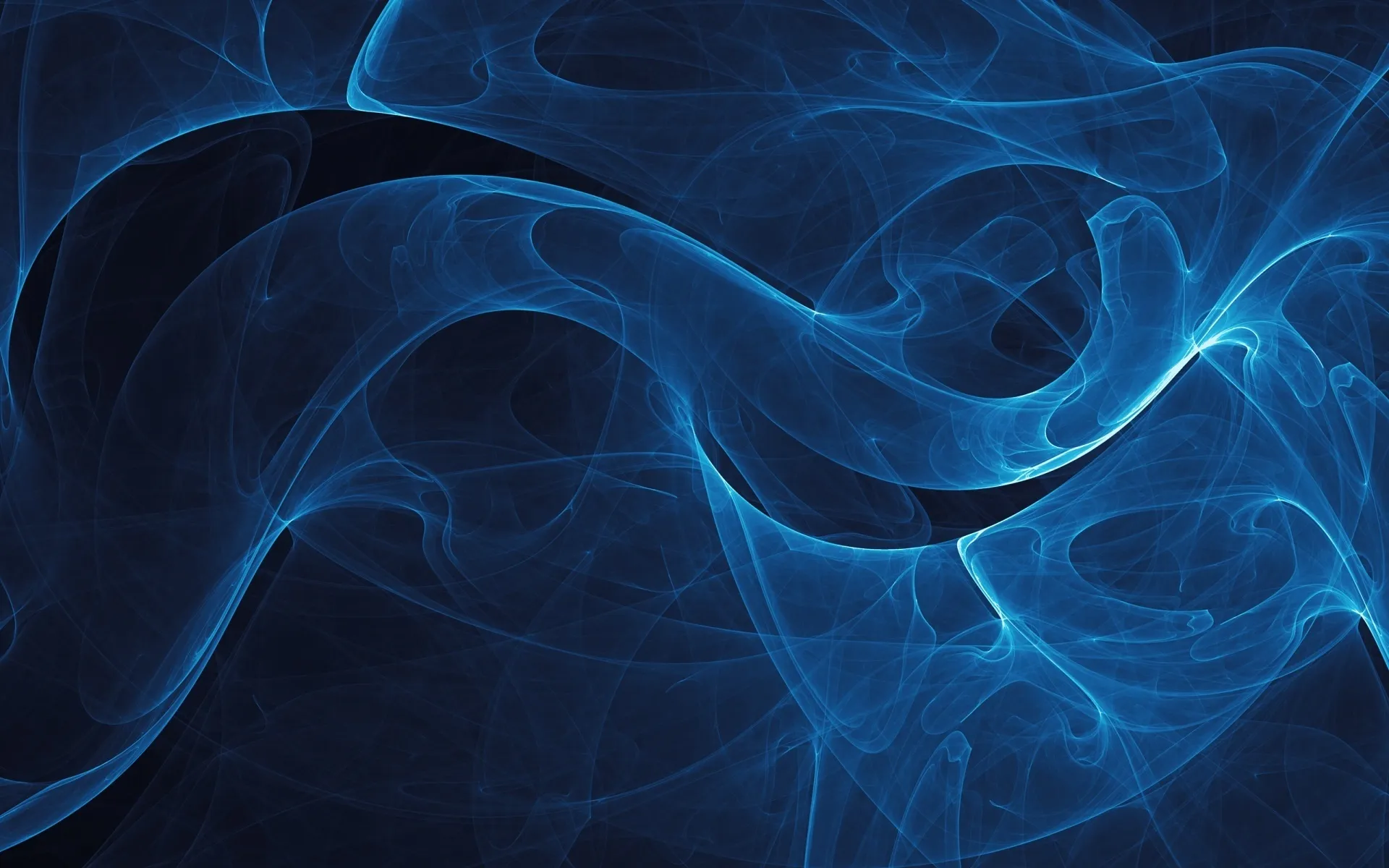 Blue swirling abstract smoke energy pattern free Wallpaper
