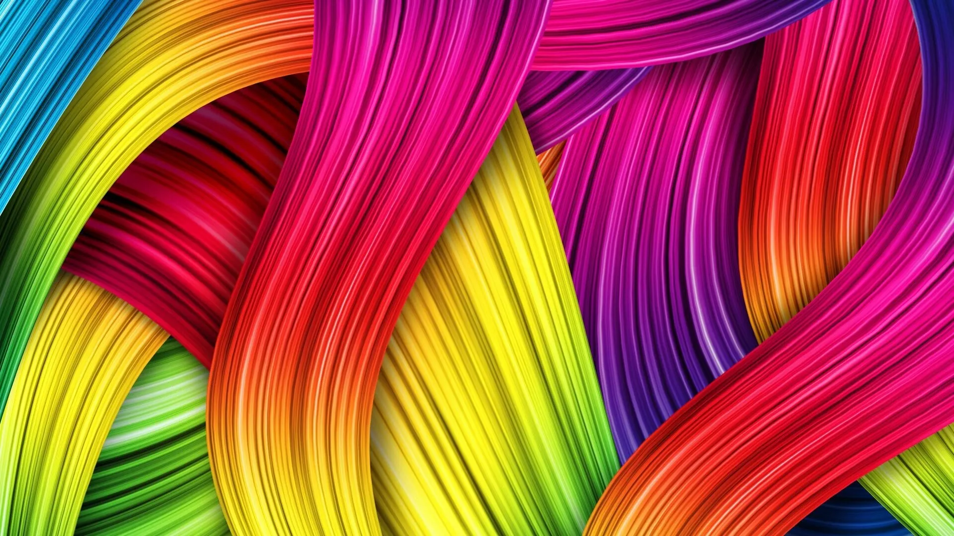 Bright colourful swirl of abstract paint texture Wallpaper